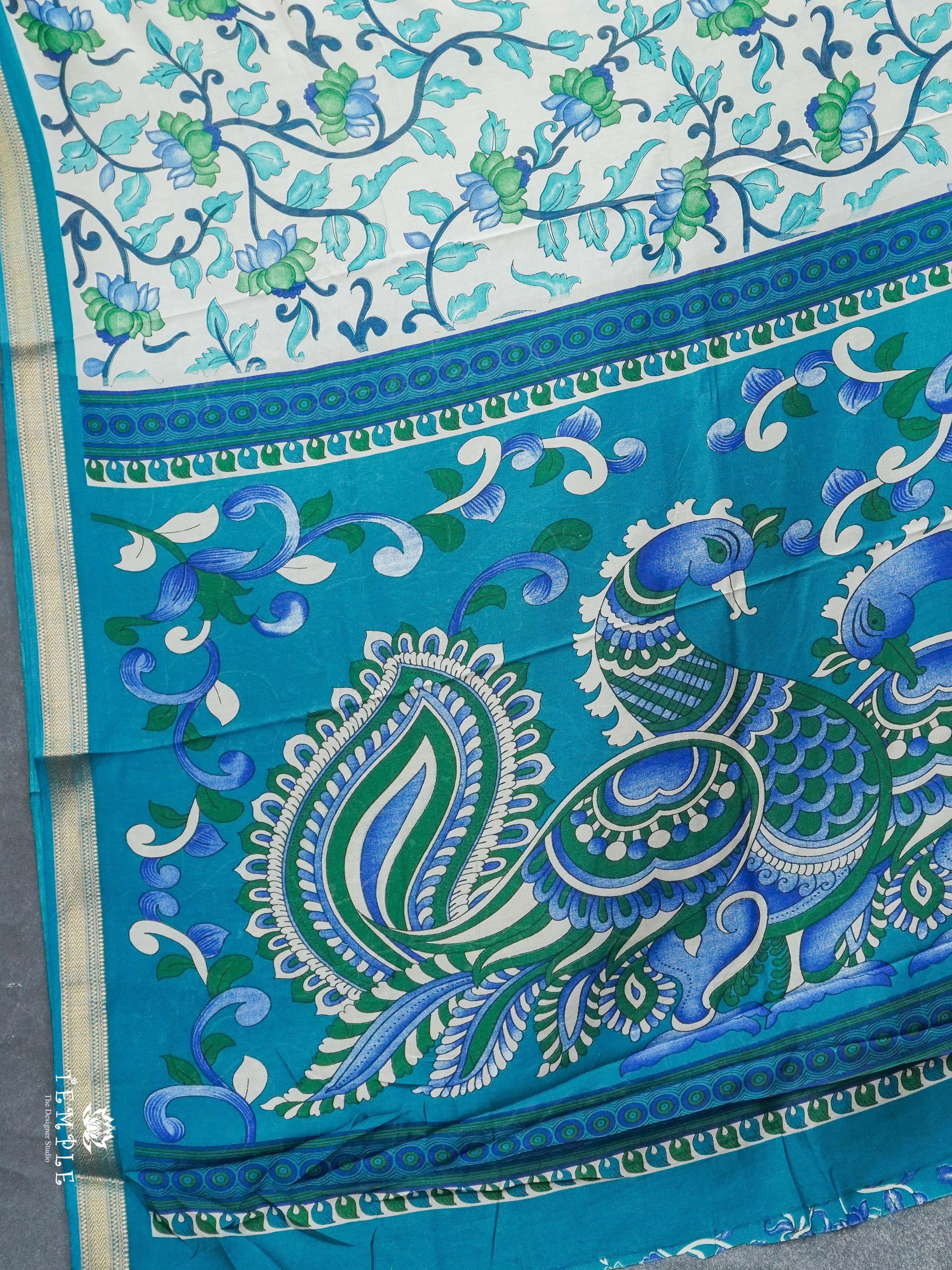 Printed Cotton Saree | TTDS1982