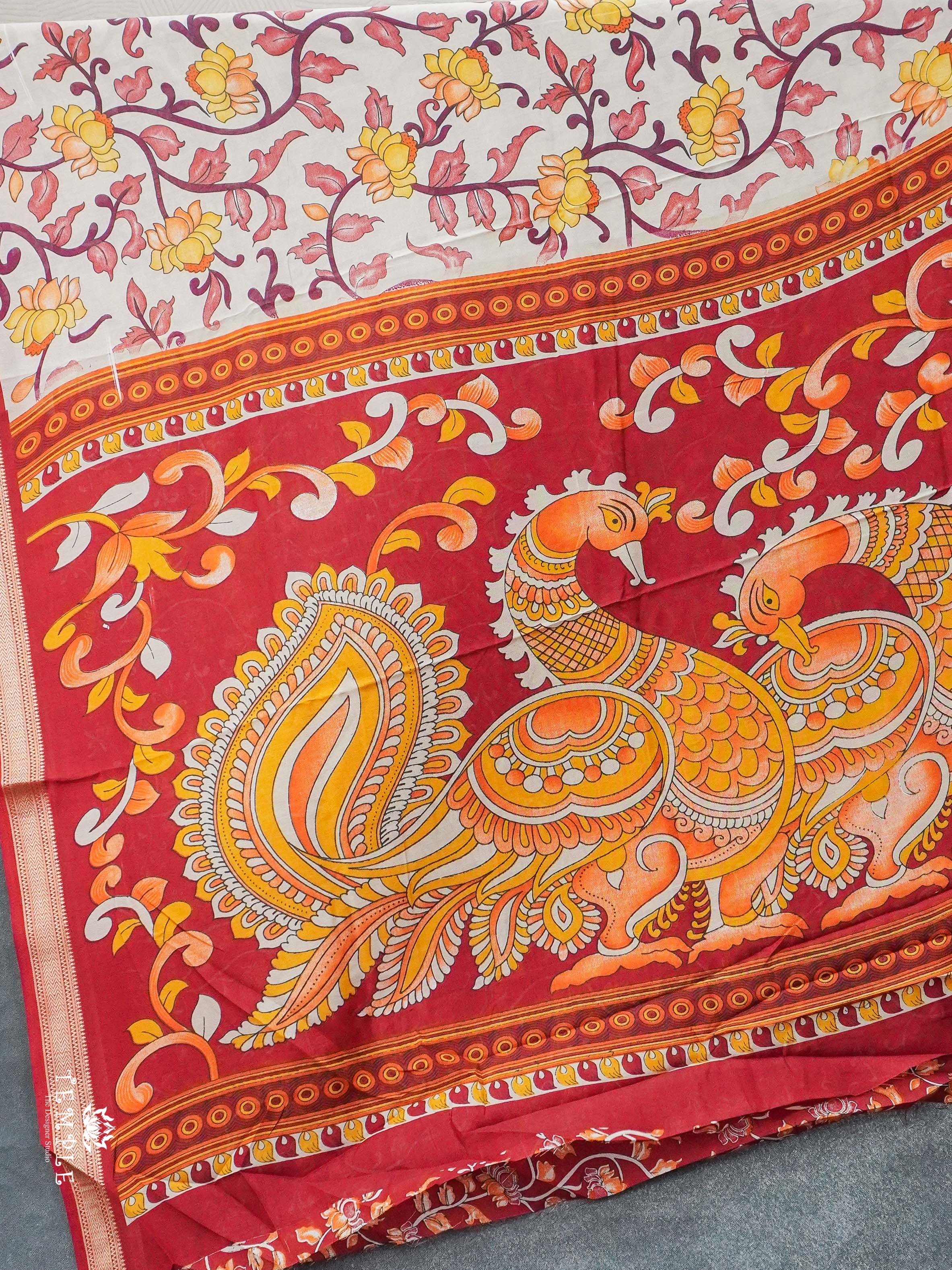 Printed Cotton Saree | TTDS1982