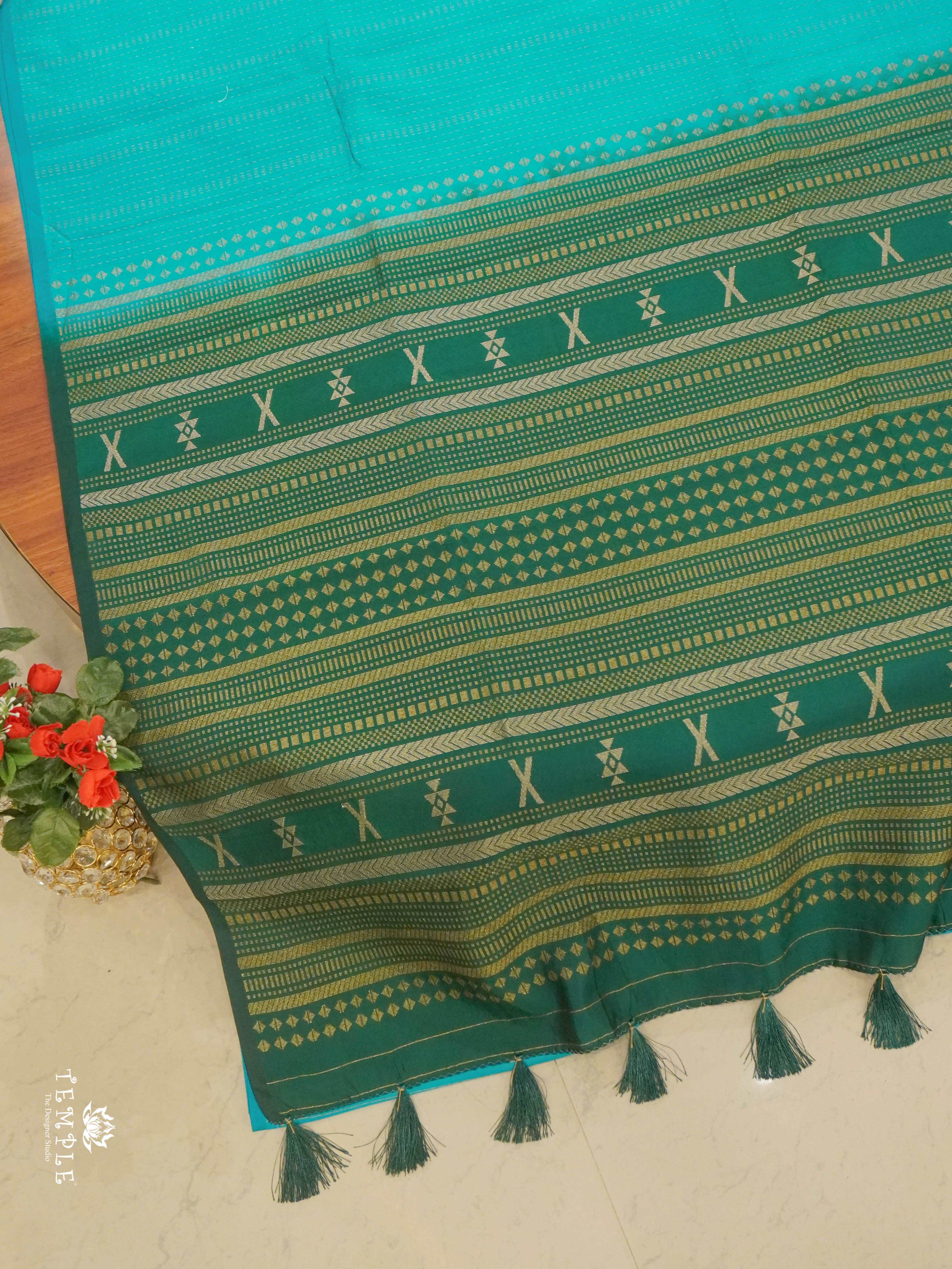 Apoorva Silk Saree(Rama Blue) | TTDS1462