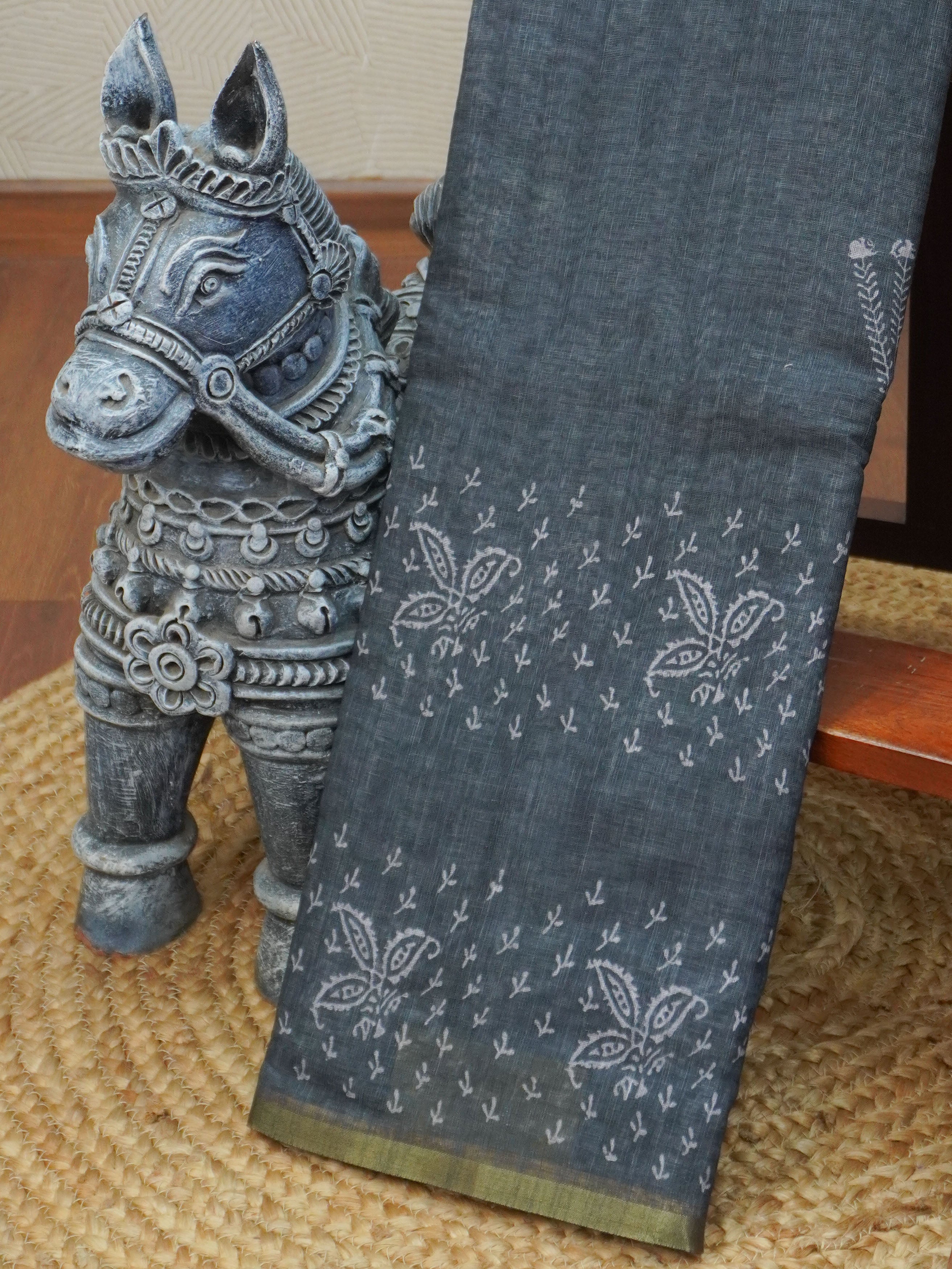 Linen Cotton Saree | TTDS3356