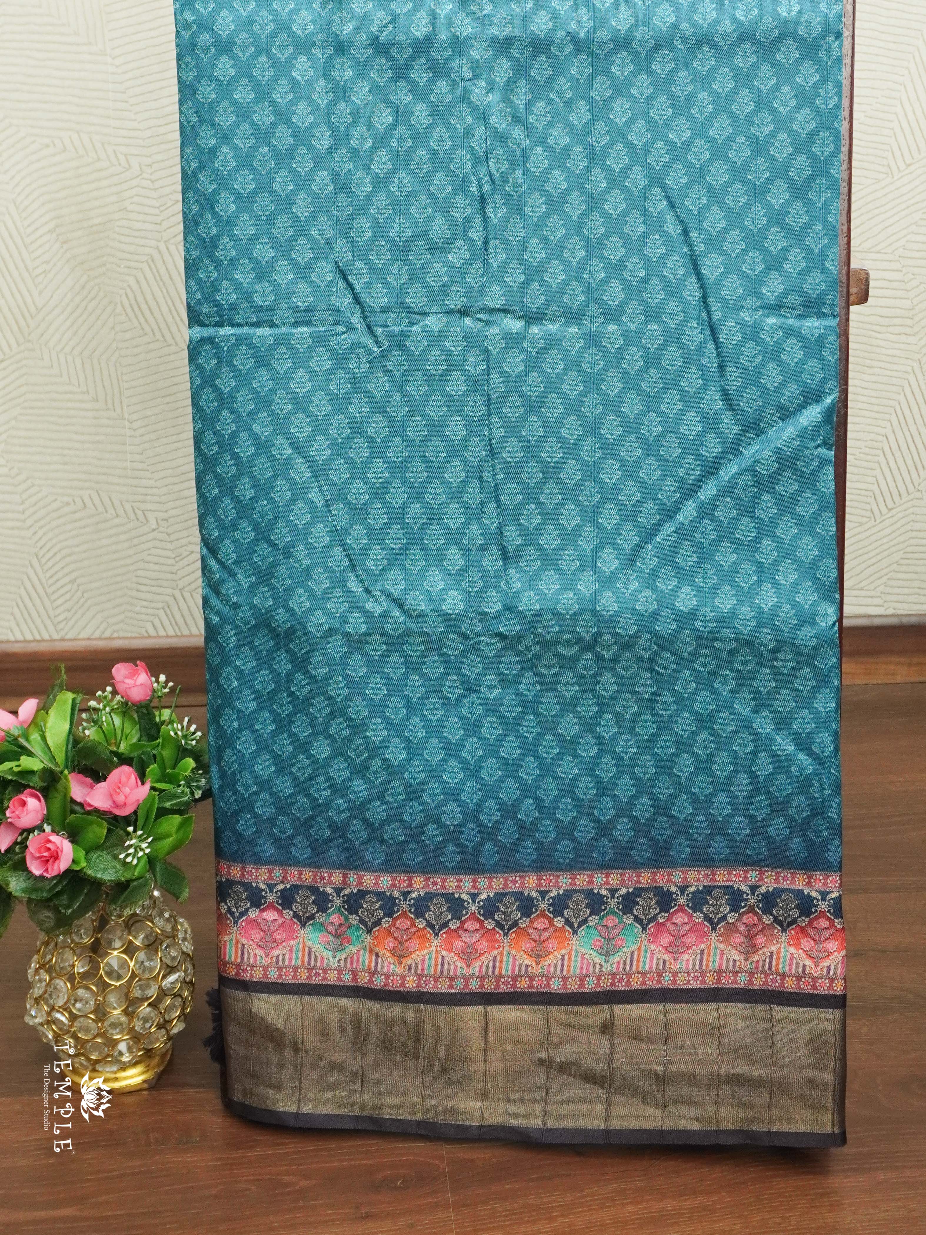 Printed Tussar Silk Saree | TTDS2442