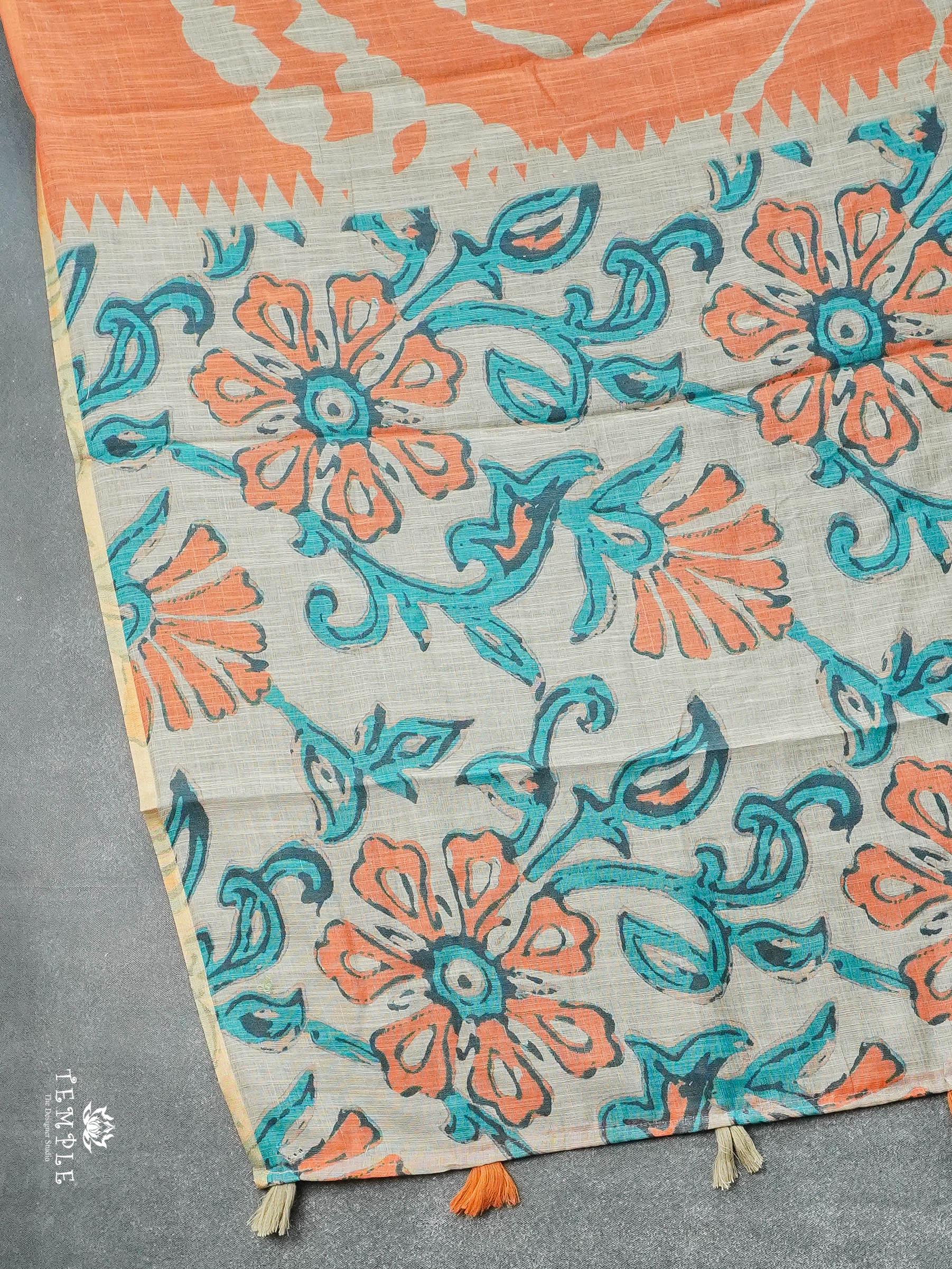 Linen Cotton Saree | TTDS2928