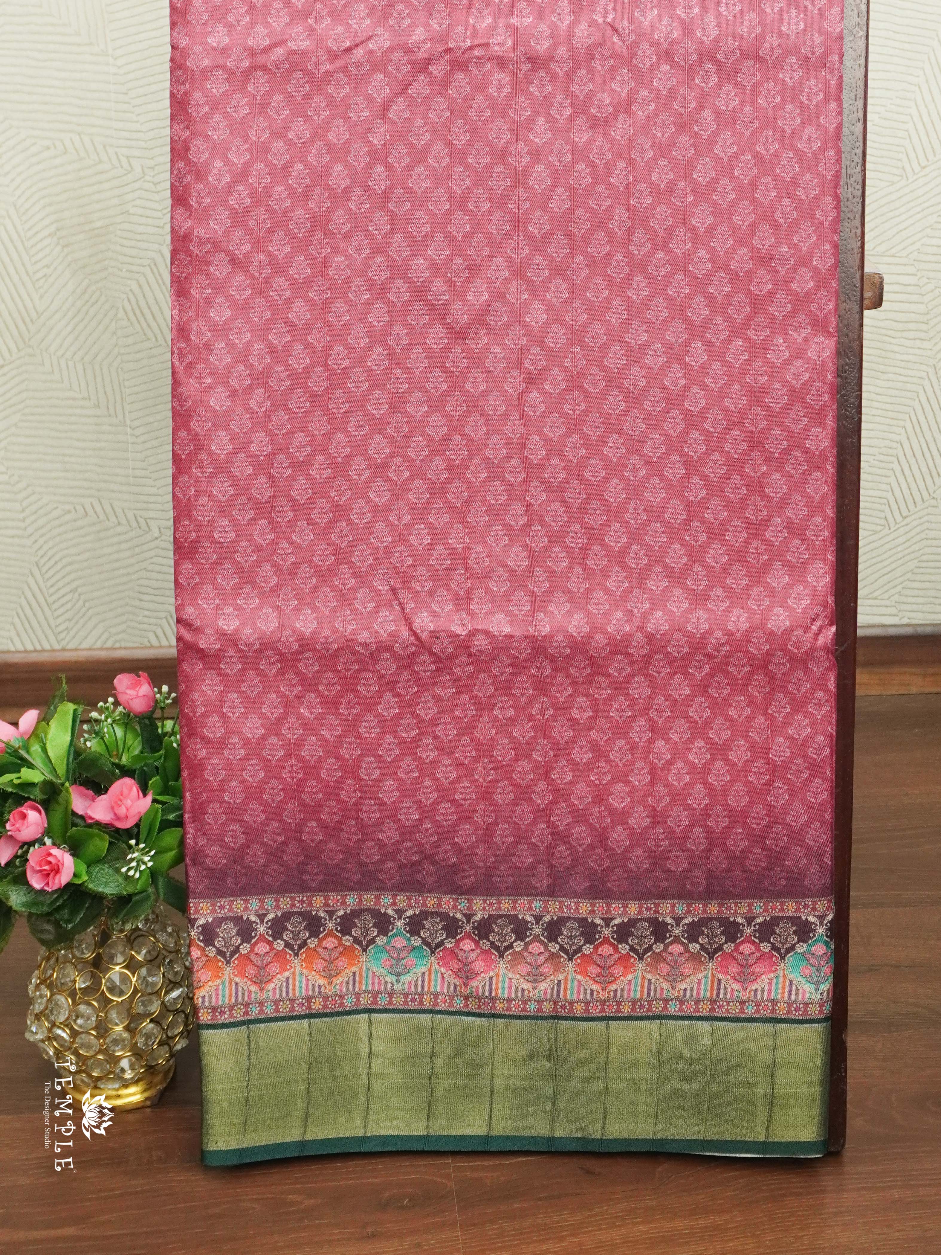 Printed Tussar Silk Saree | TTDS2442