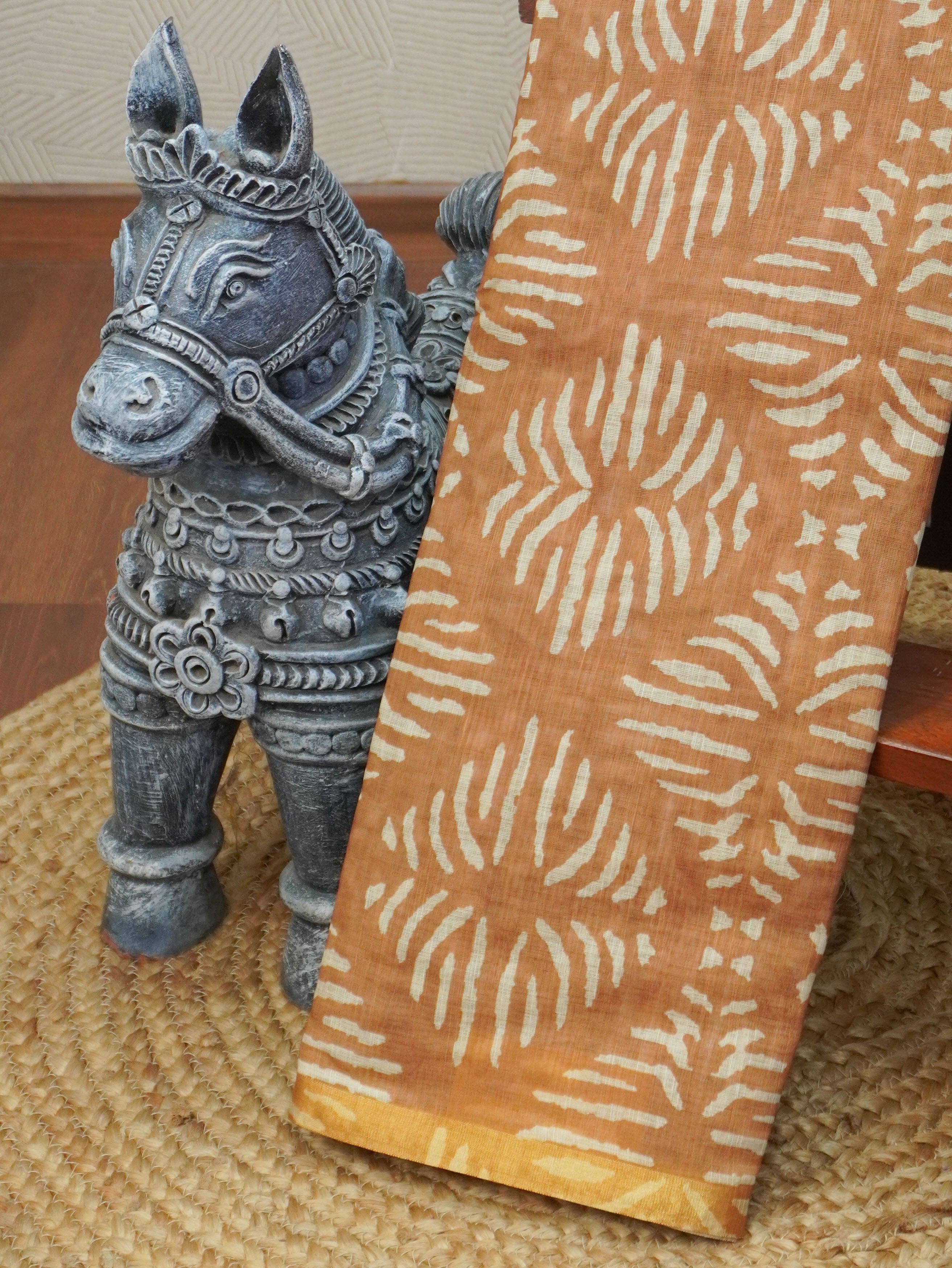 Linen Cotton Saree | TTDS3350
