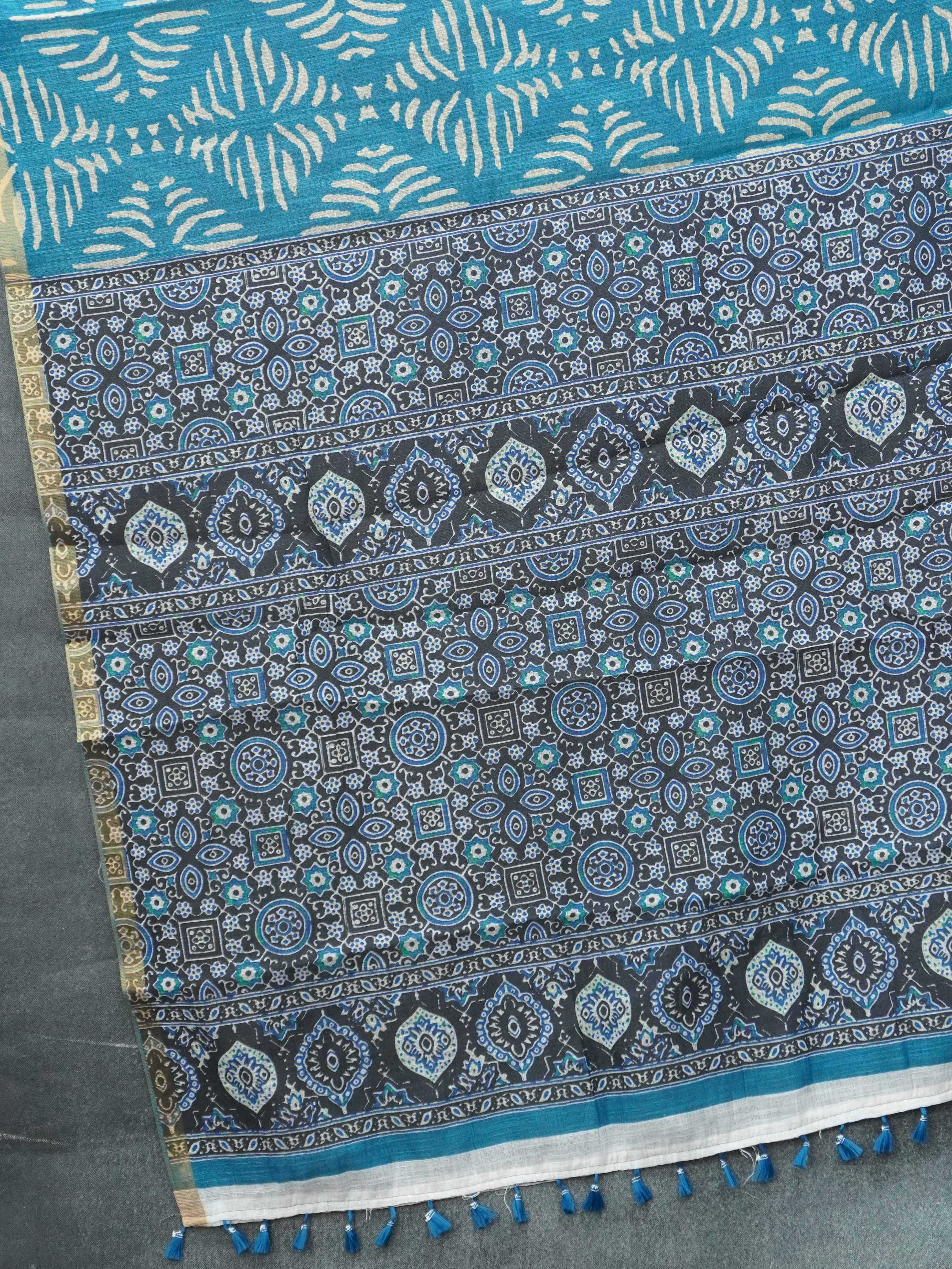 Linen Cotton Saree | TTDS3350