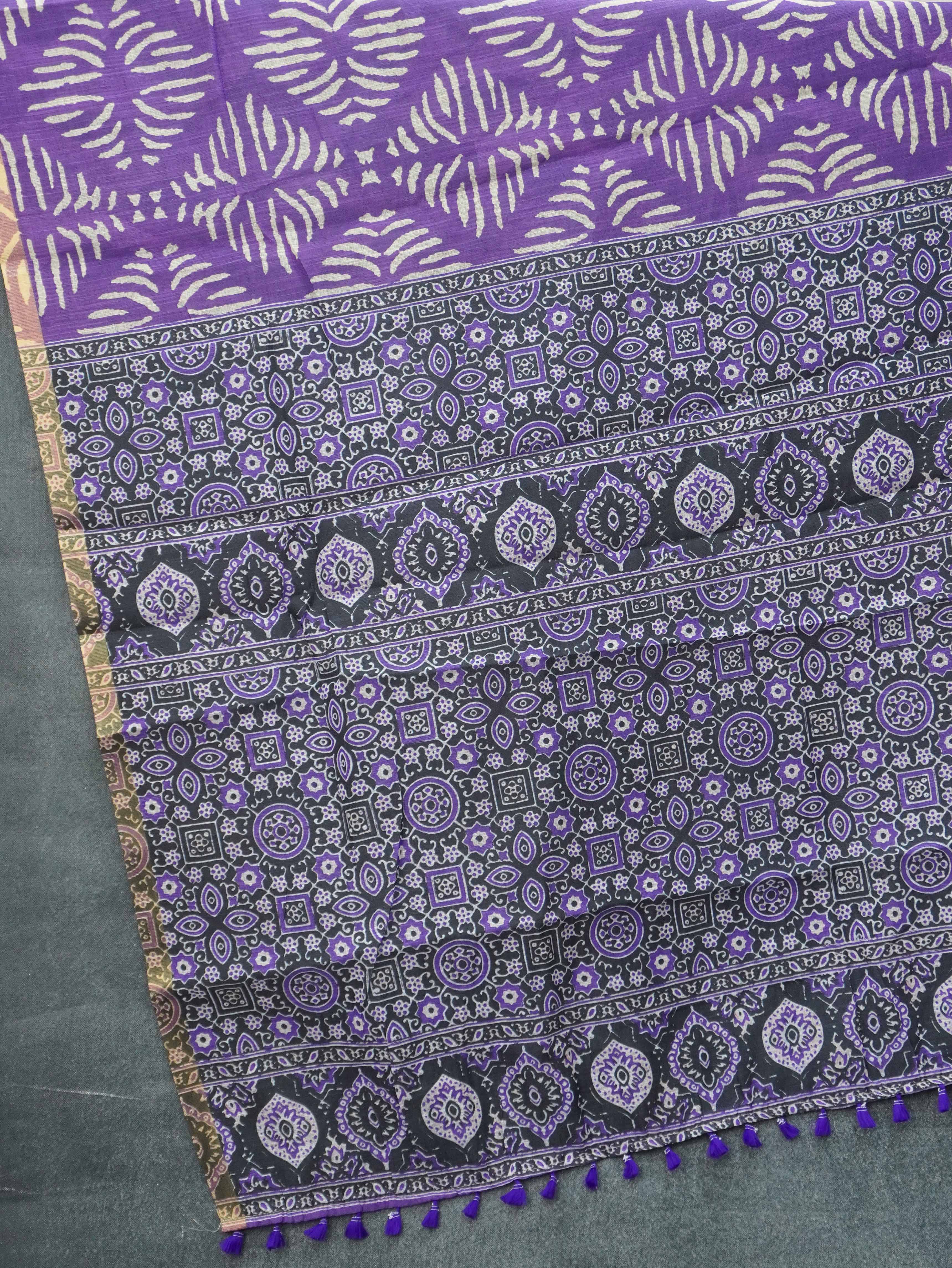 Linen Cotton Saree | TTDS3350