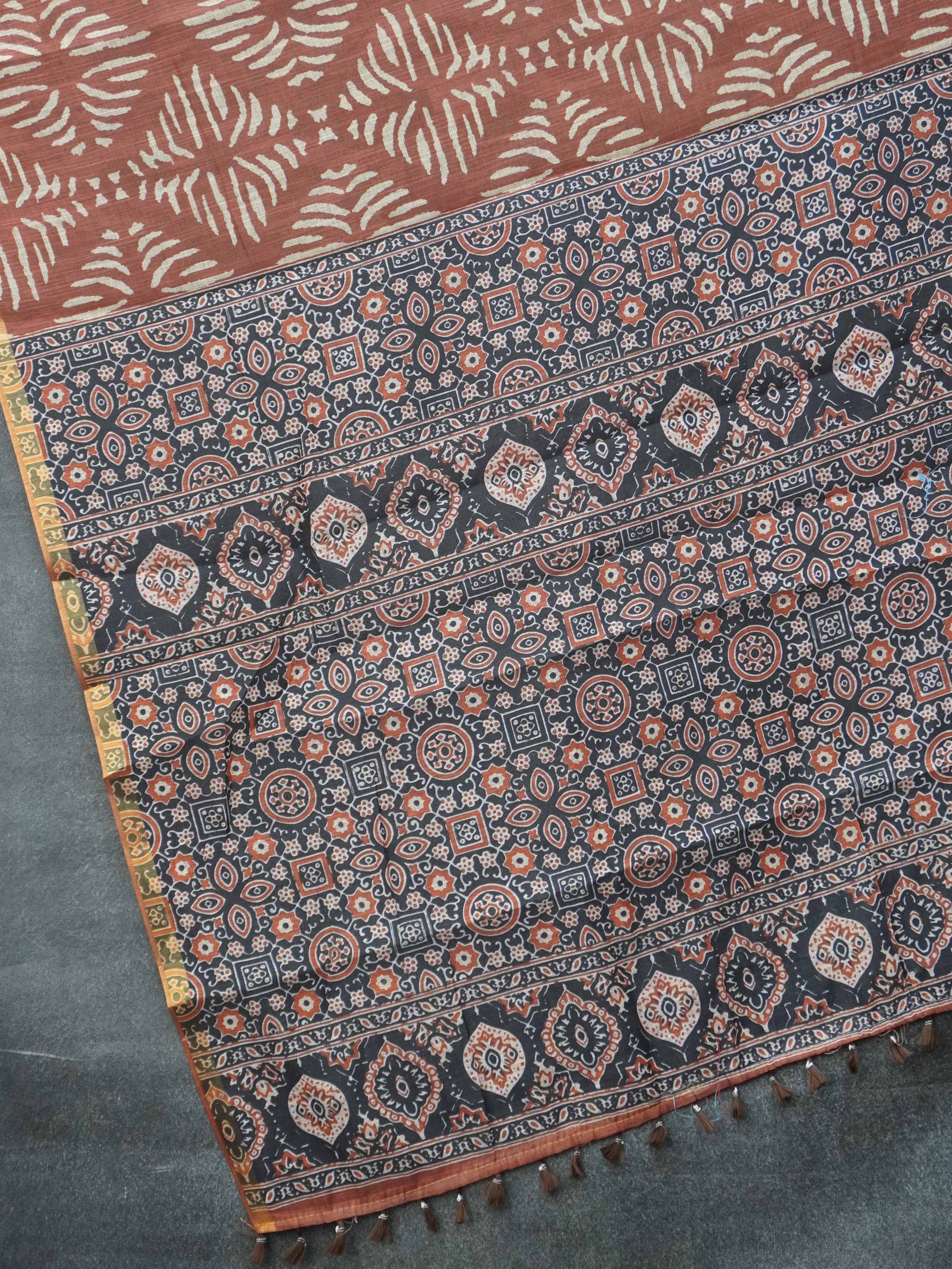 Linen Cotton Saree | TTDS3350