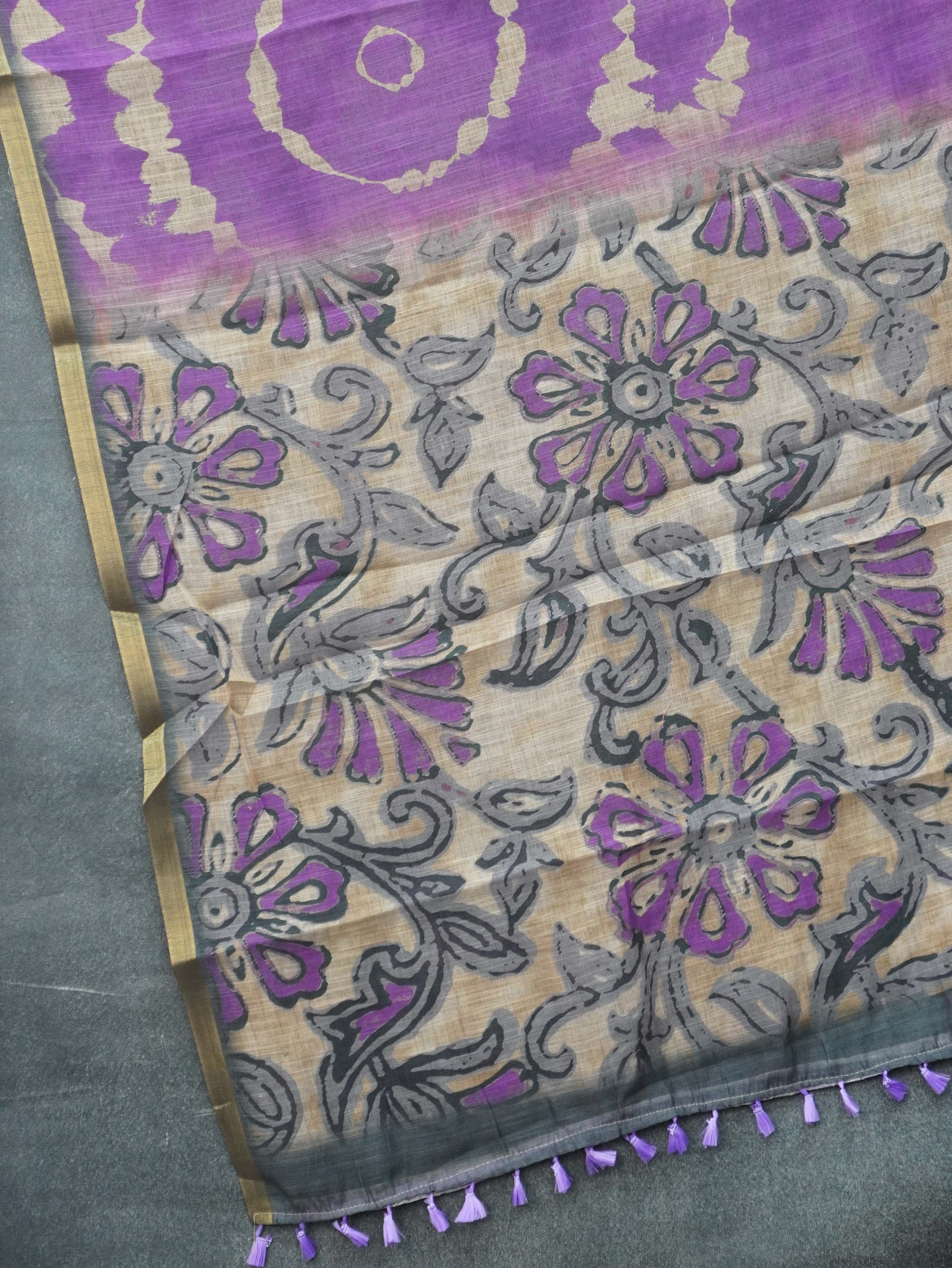 Chanderi Cotton Saree | TTDS3343