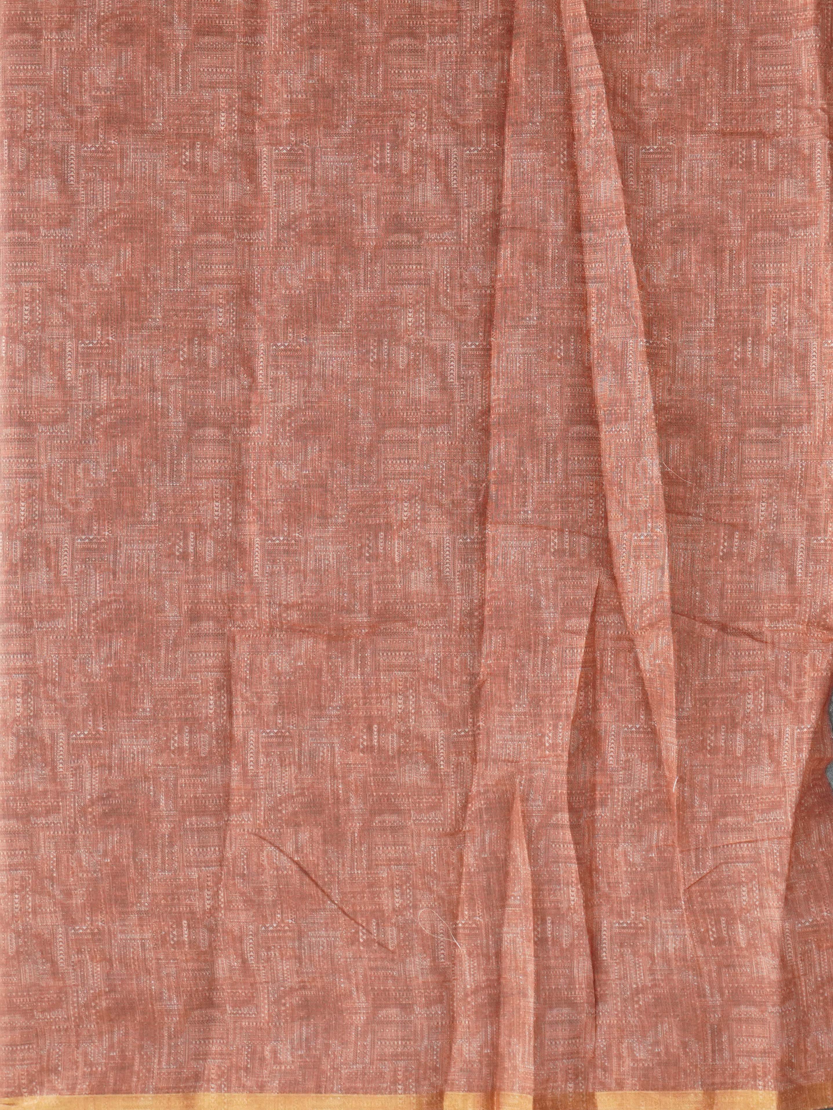 Linen Cotton Saree | TTDS3351