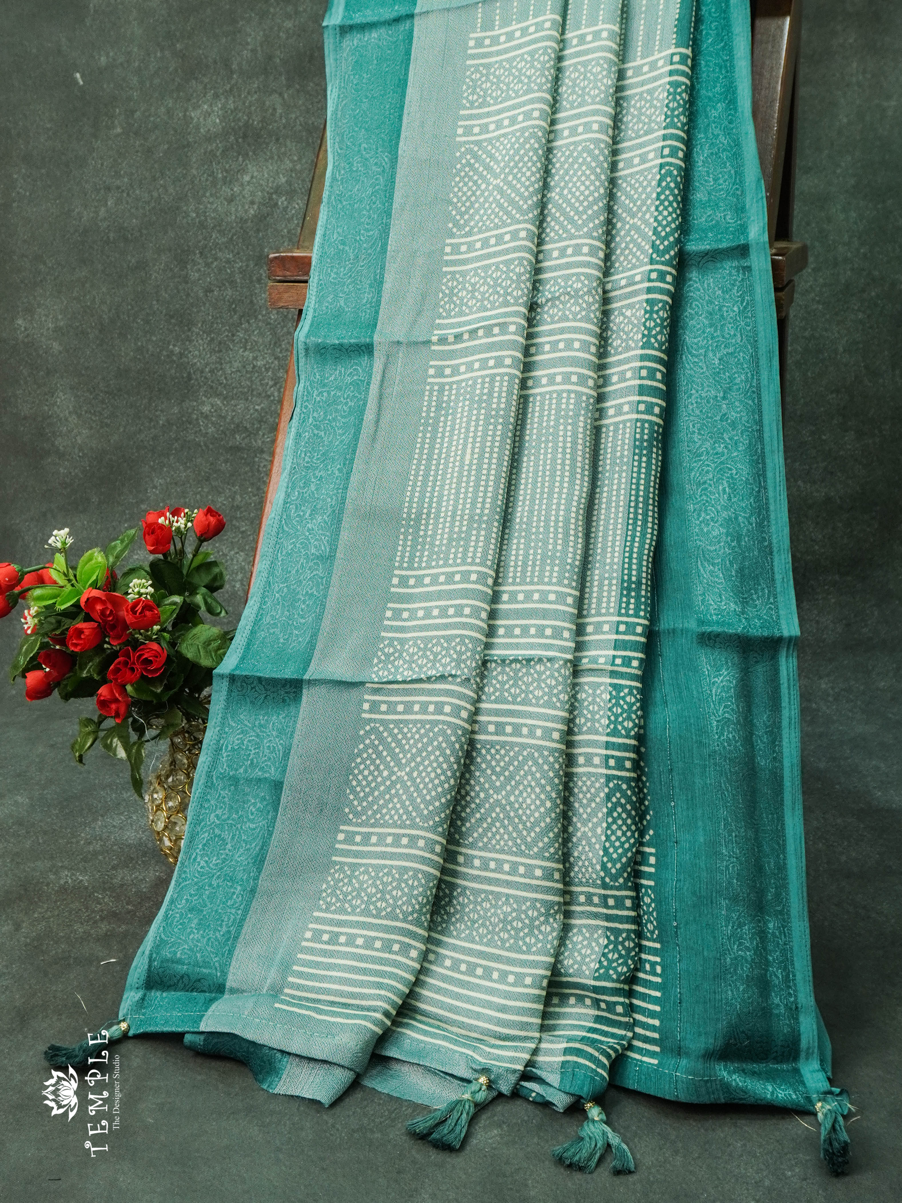 Printed Brasso Saree | TTDS1078