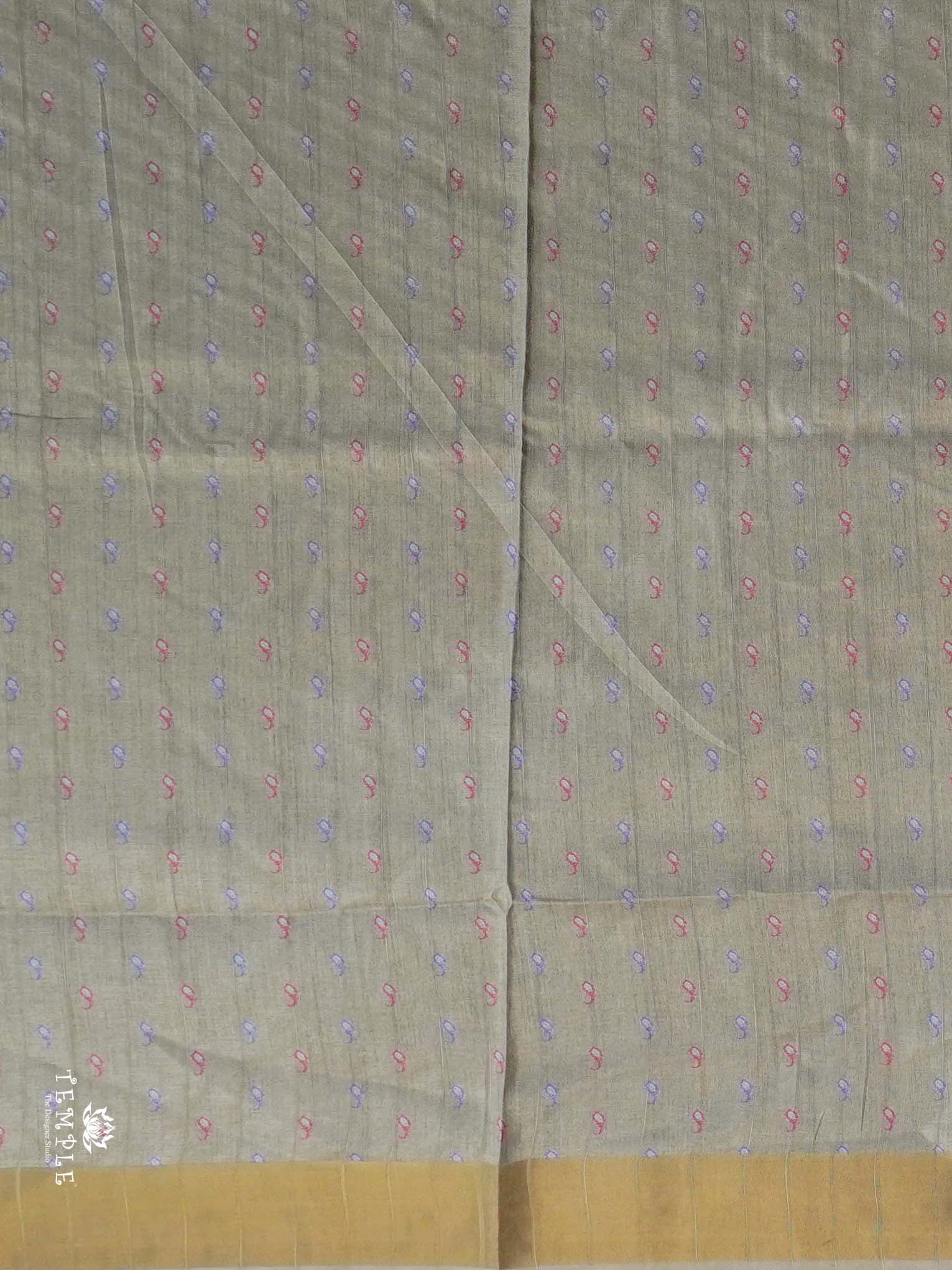 Floral Design Tussar Silk Saree | TTDS2446