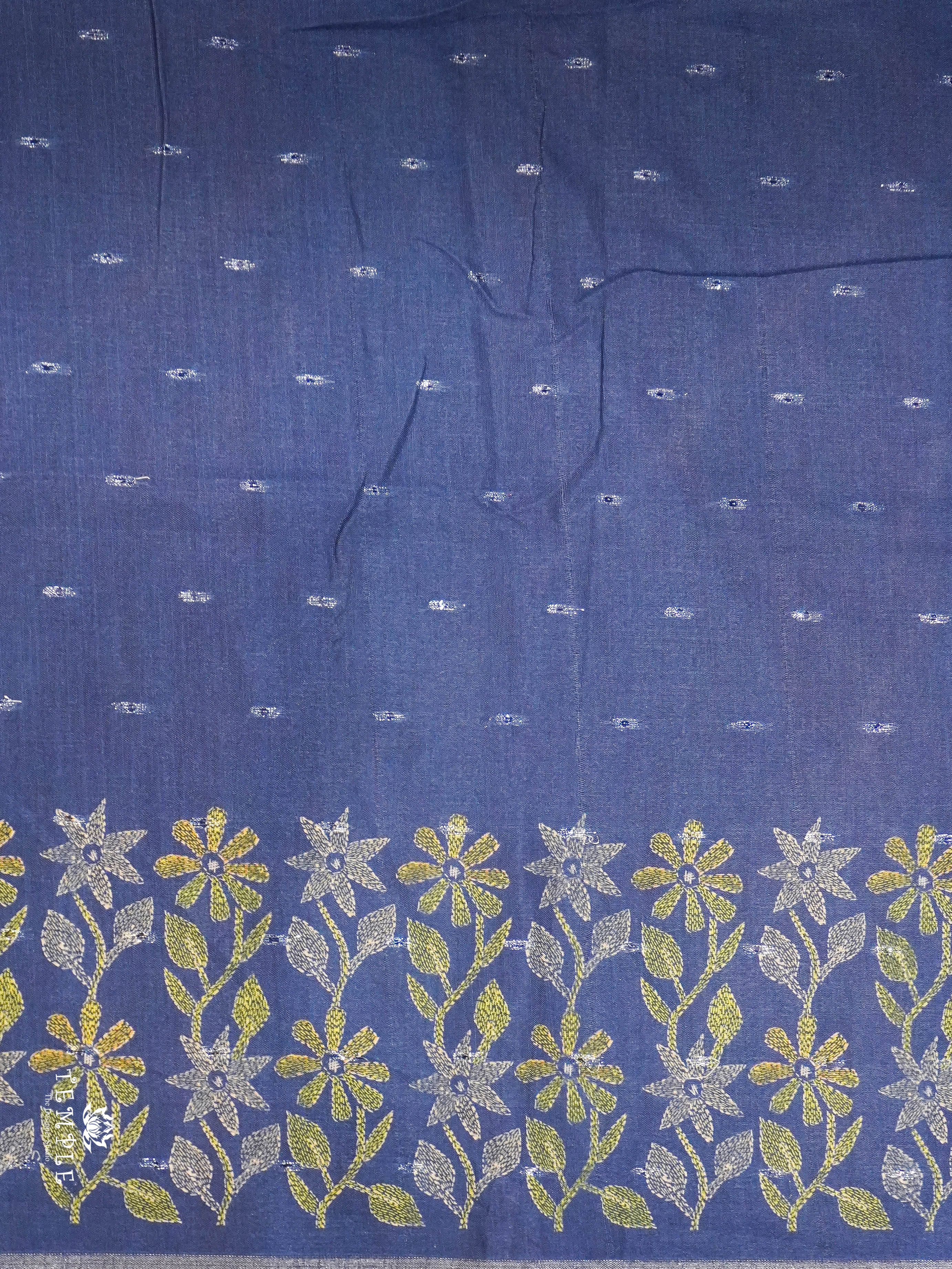 Linen Cotton Saree with Temple border | TTDS1470