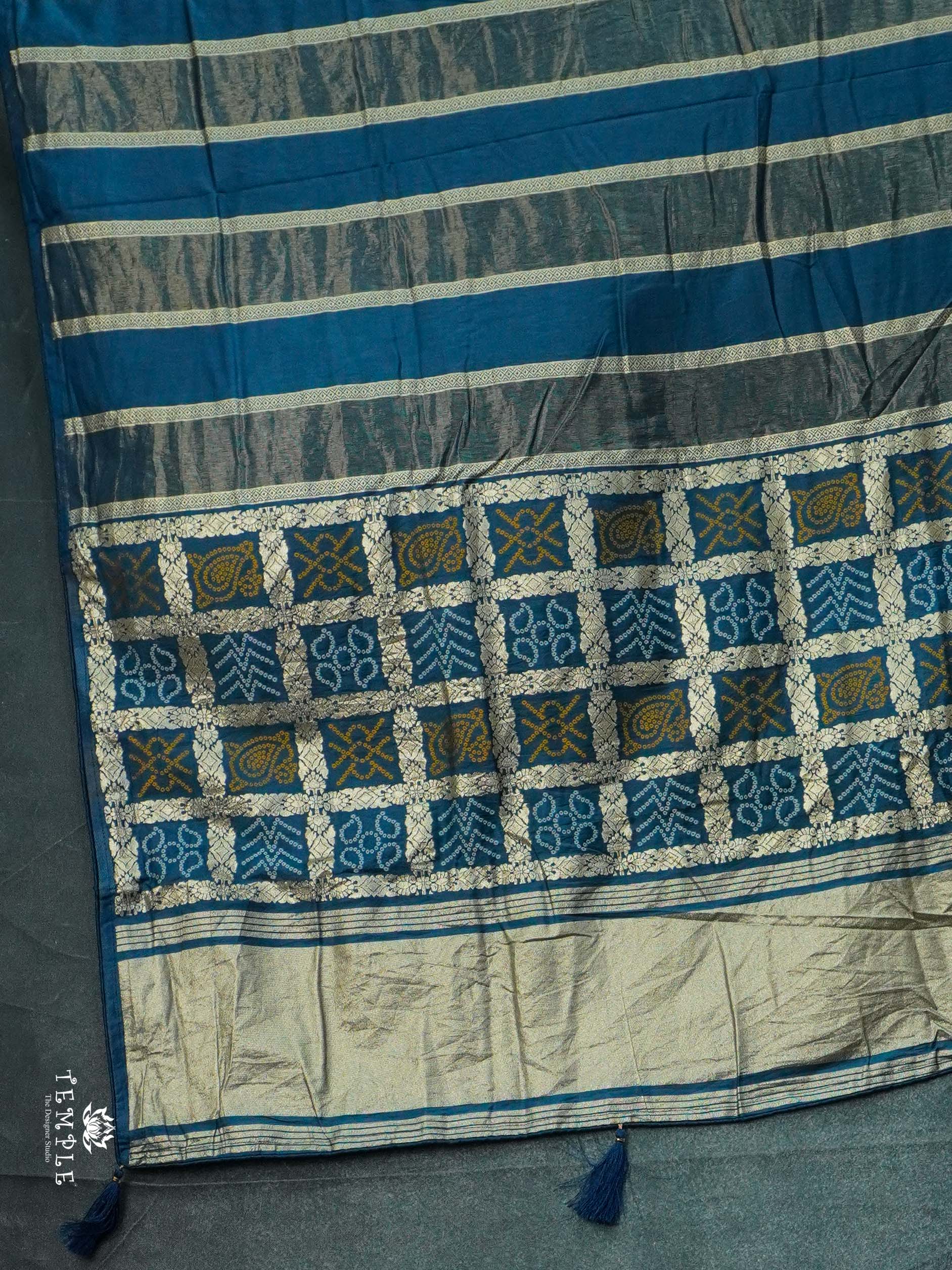 Viscose Georgette Saree With Zari Stripes | TTDS2455