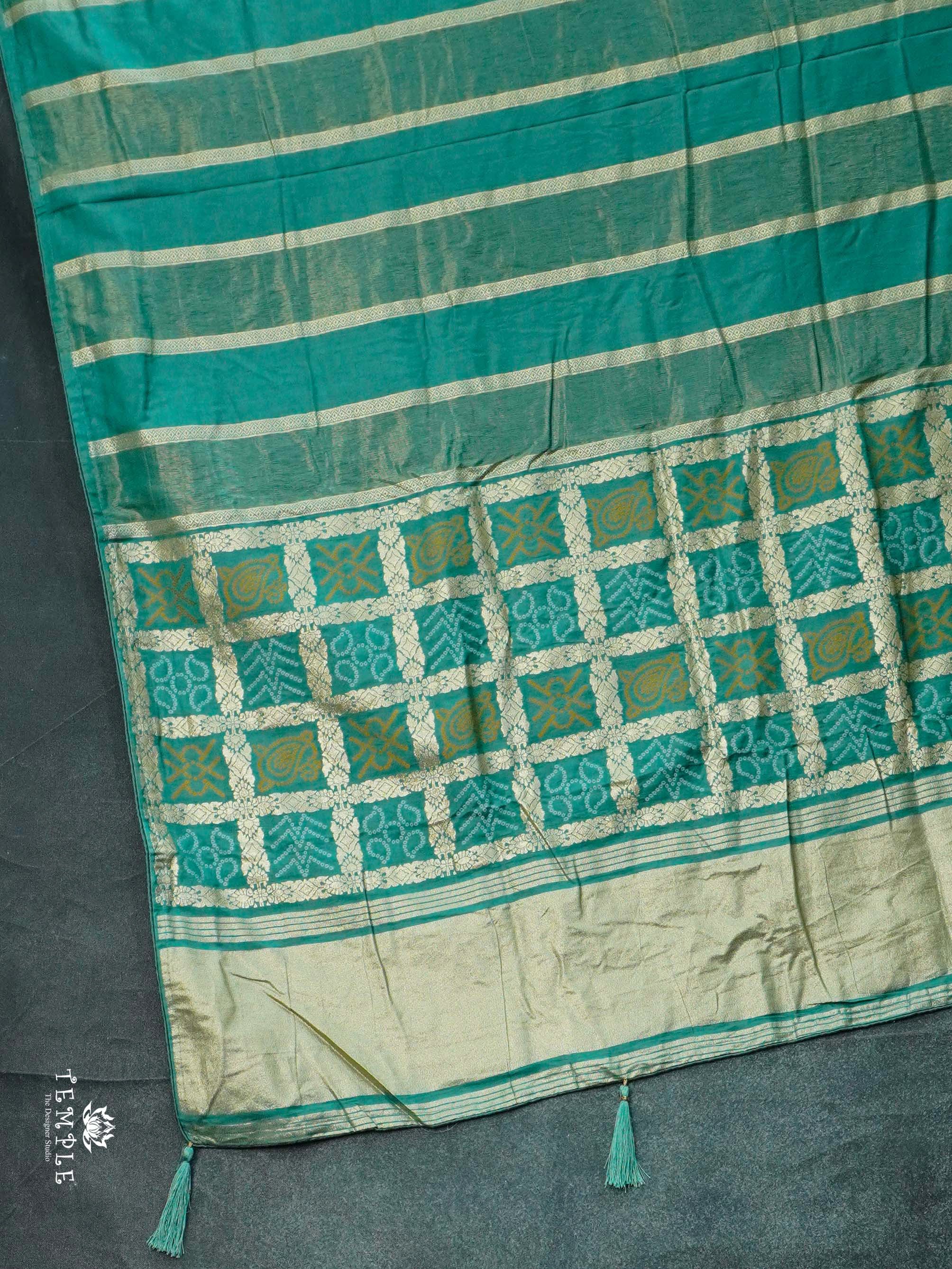 Viscose Georgette Saree With Zari Stripes | TTDS2455