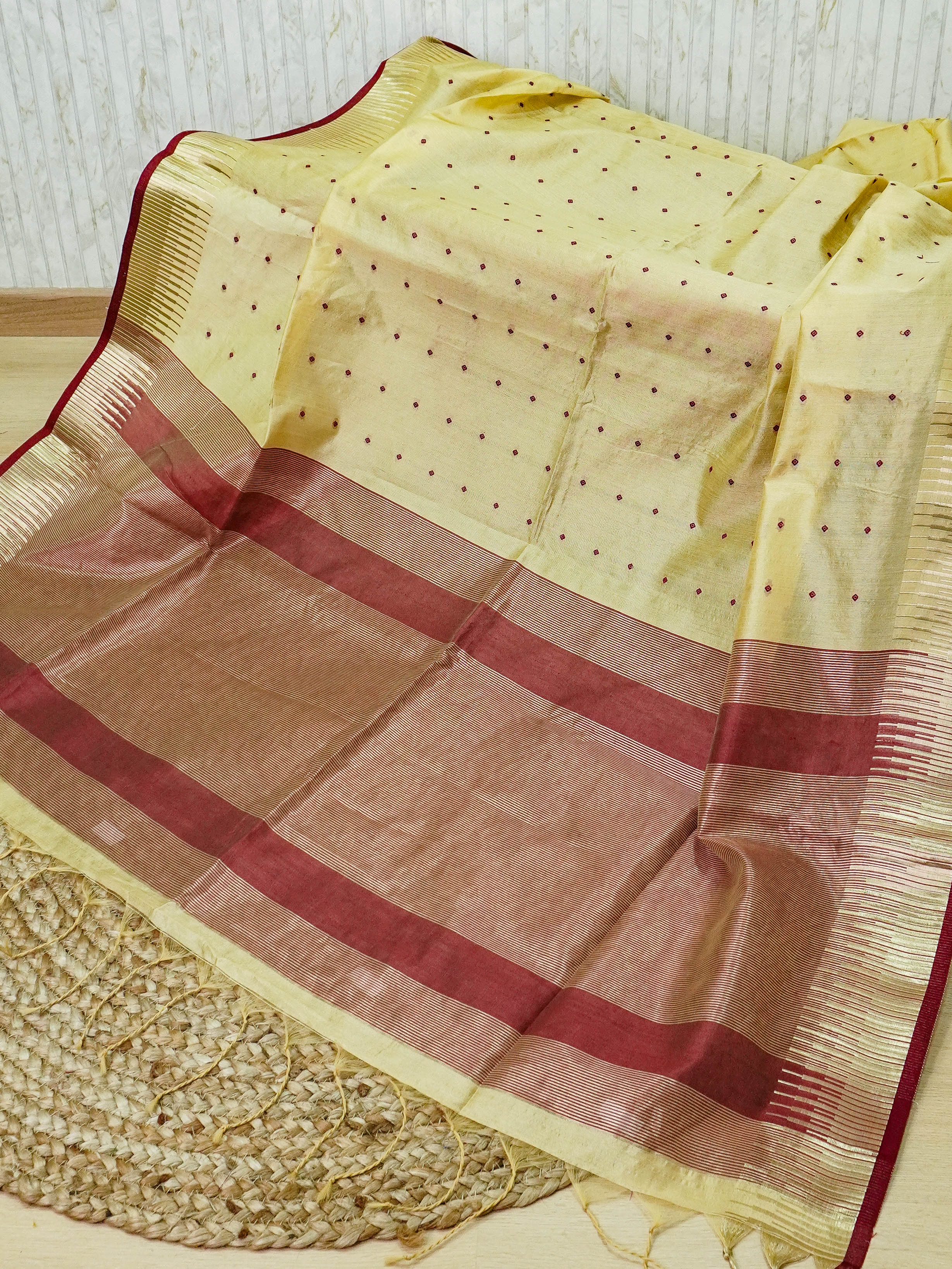 Semi Raw Silk Saree | TTDS492