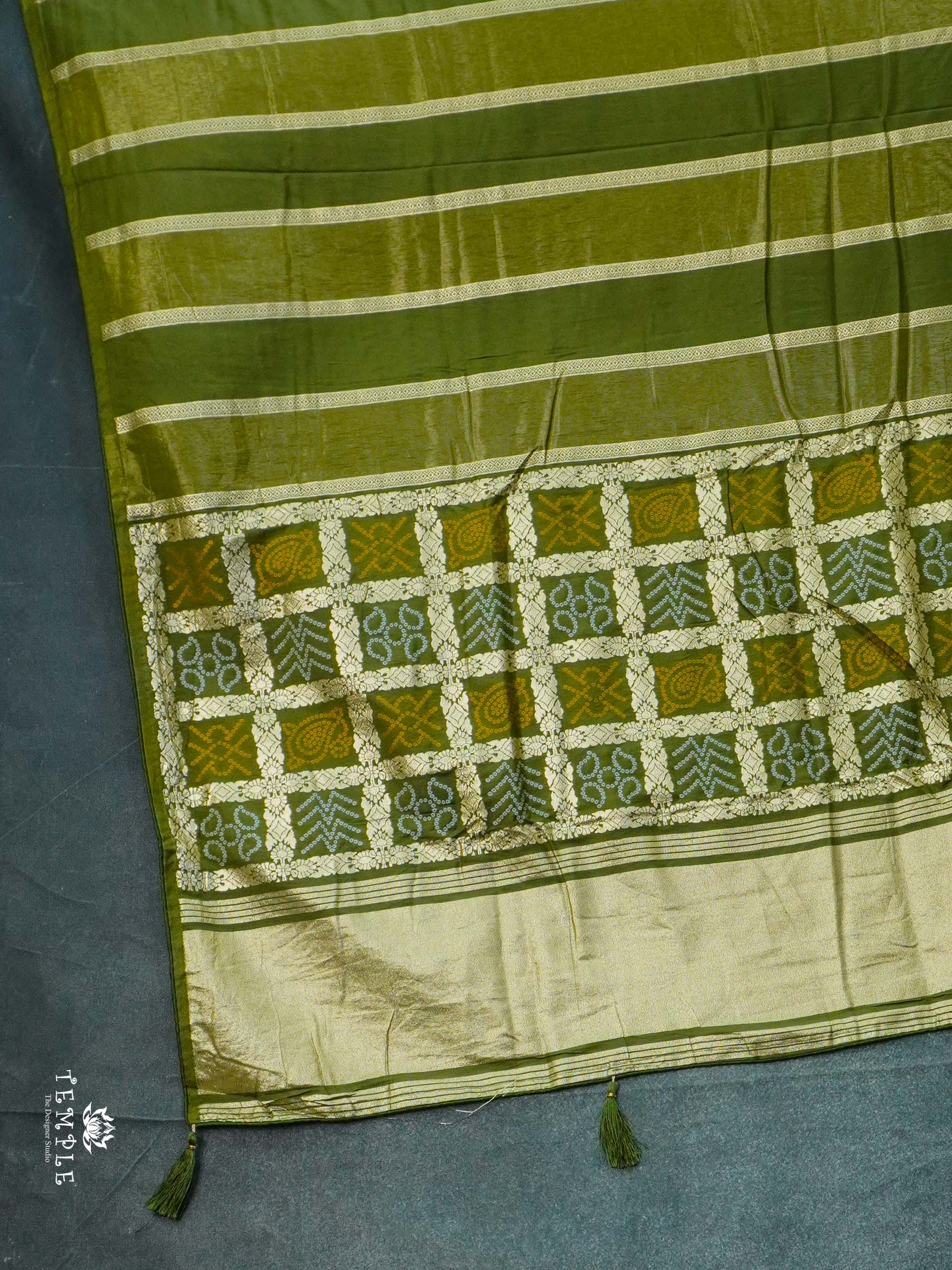 Viscose Georgette Saree With Zari Stripes | TTDS2455
