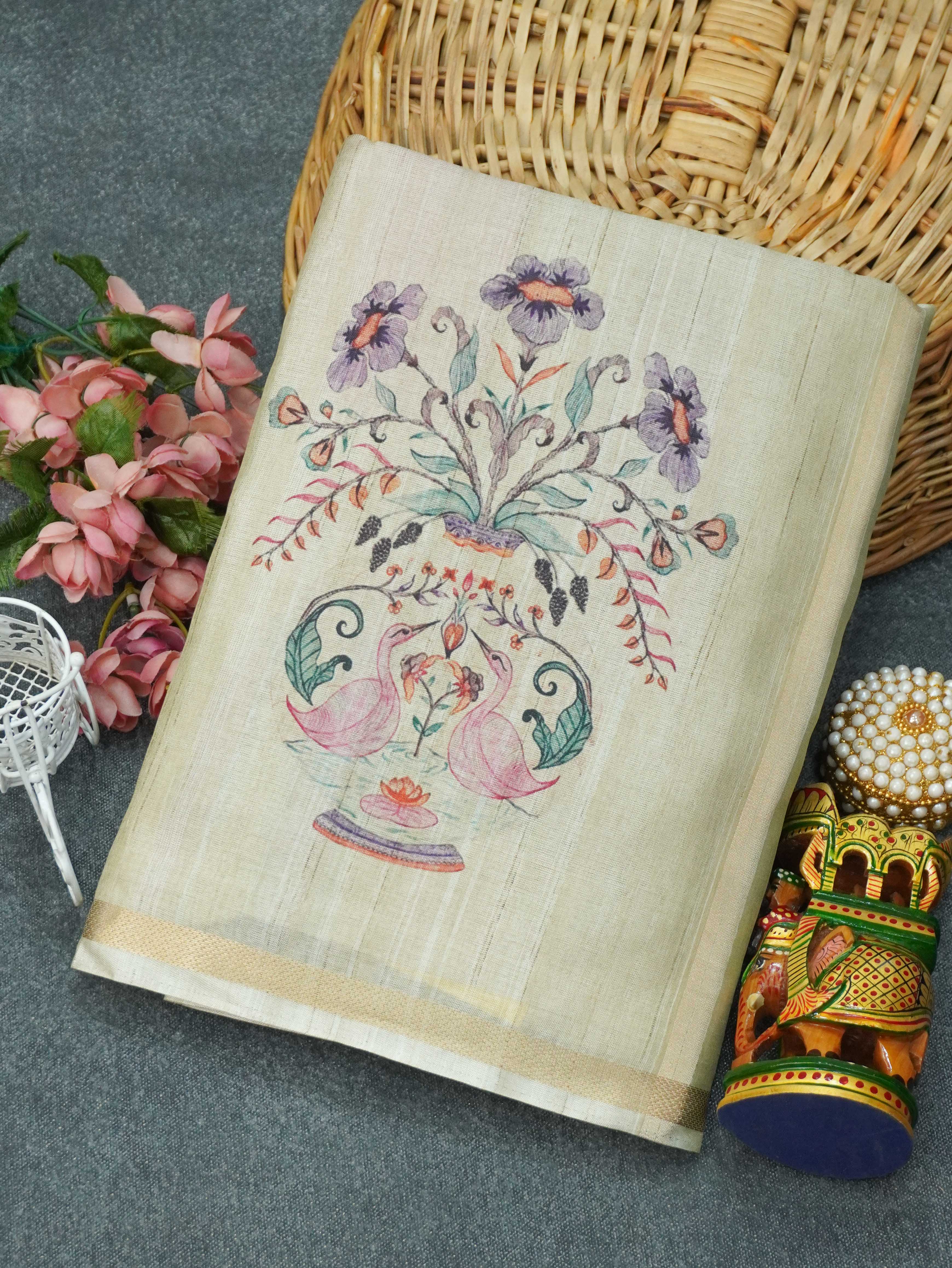 Printed Matka Saree | TTDS3366