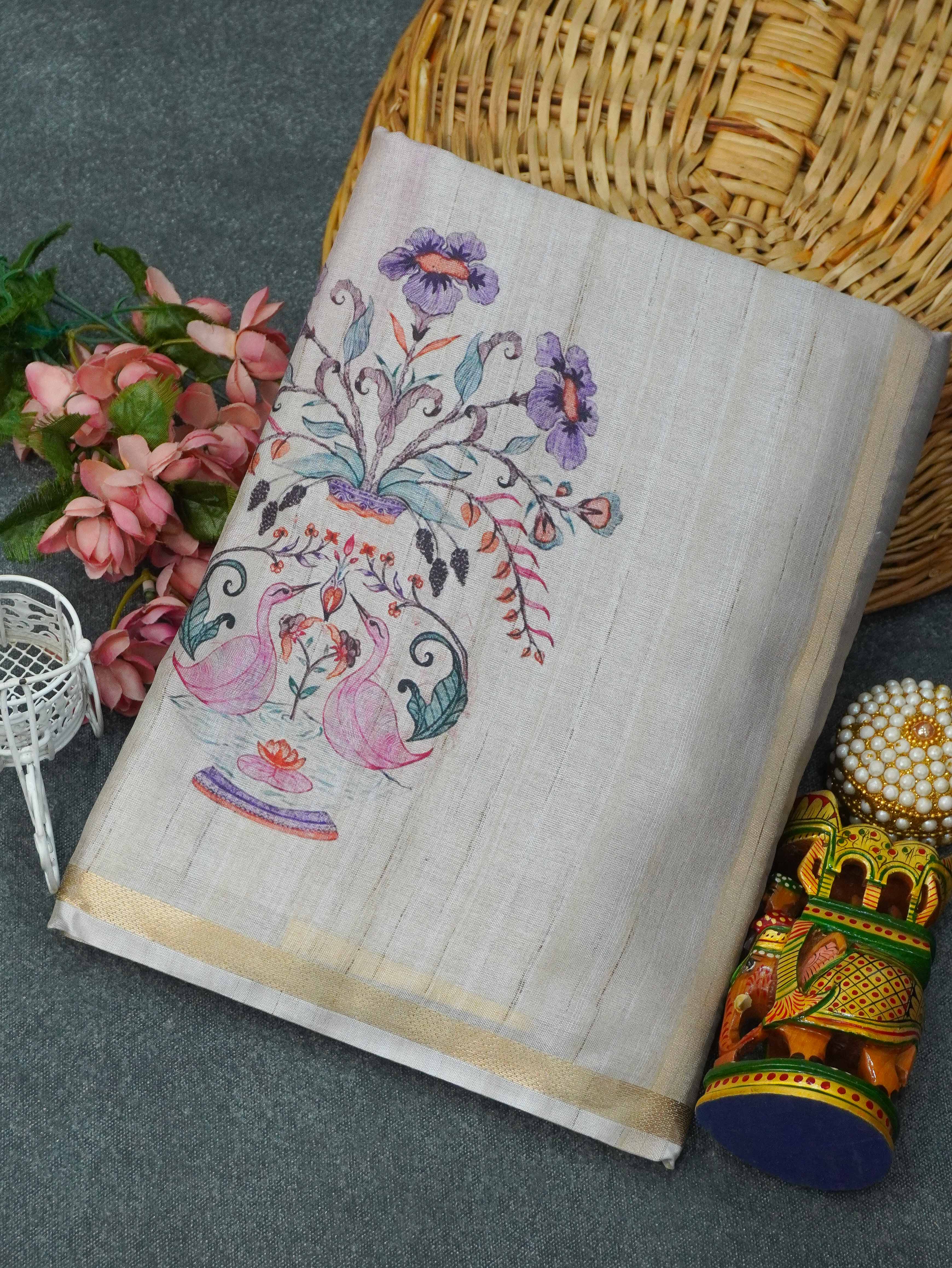 Printed Matka Saree | TTDS3366