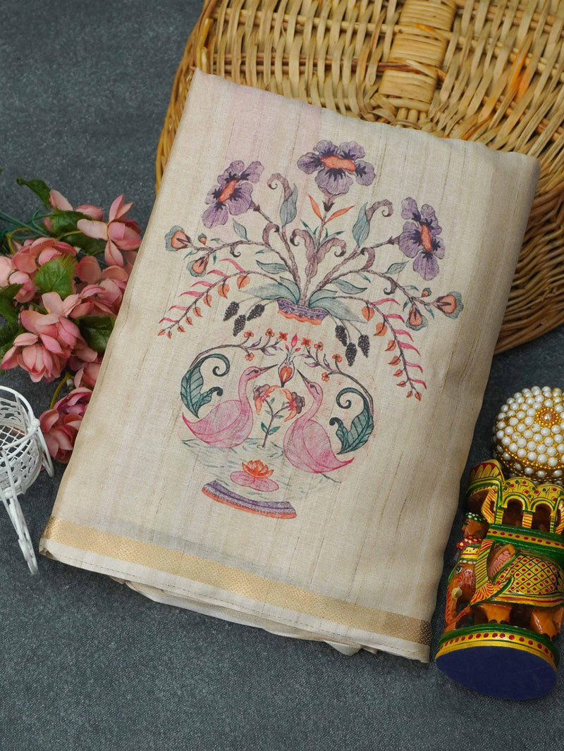 Printed Matka Saree | TTDS3366