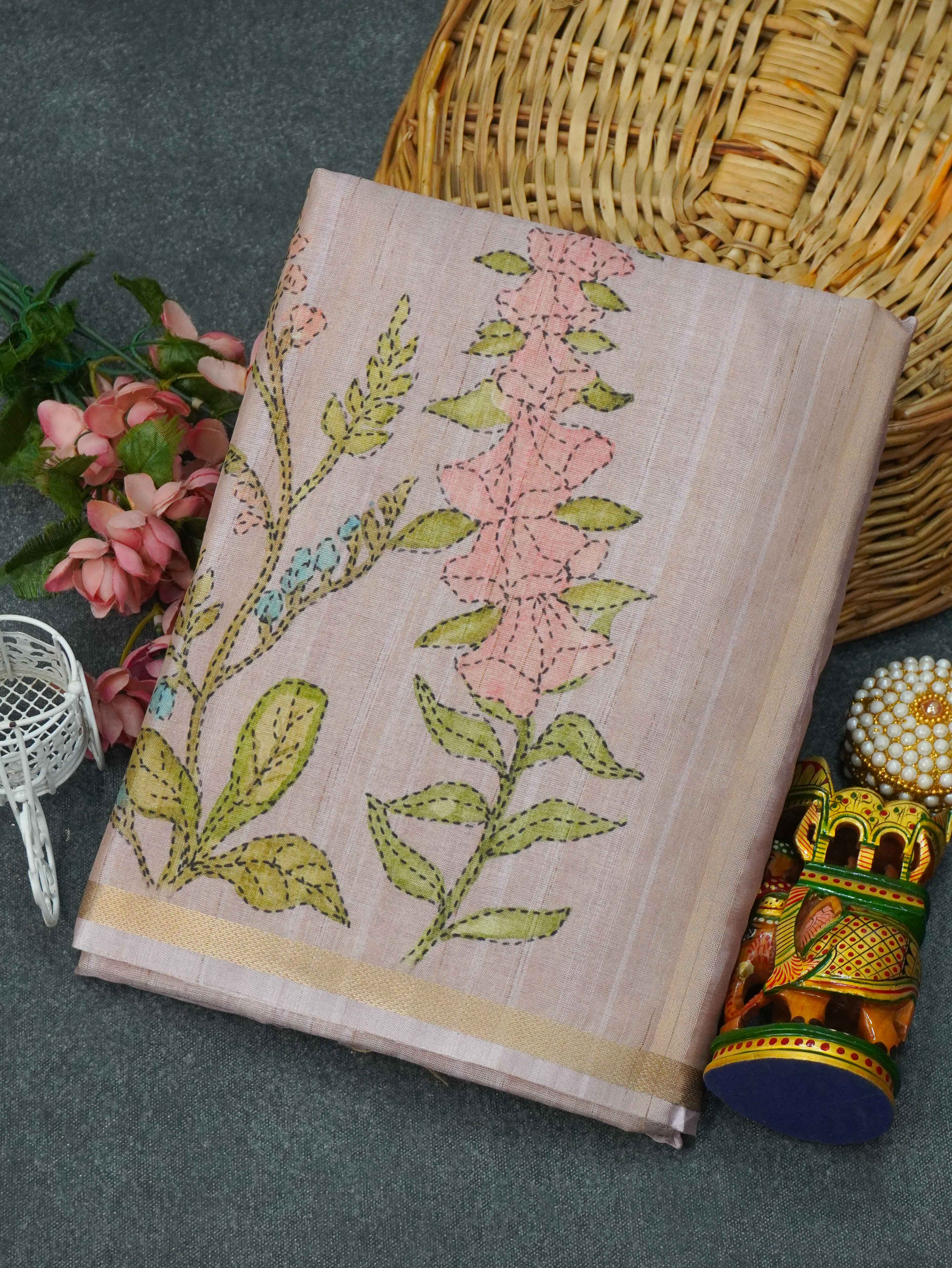 Printed Matka Saree | TTDS3367
