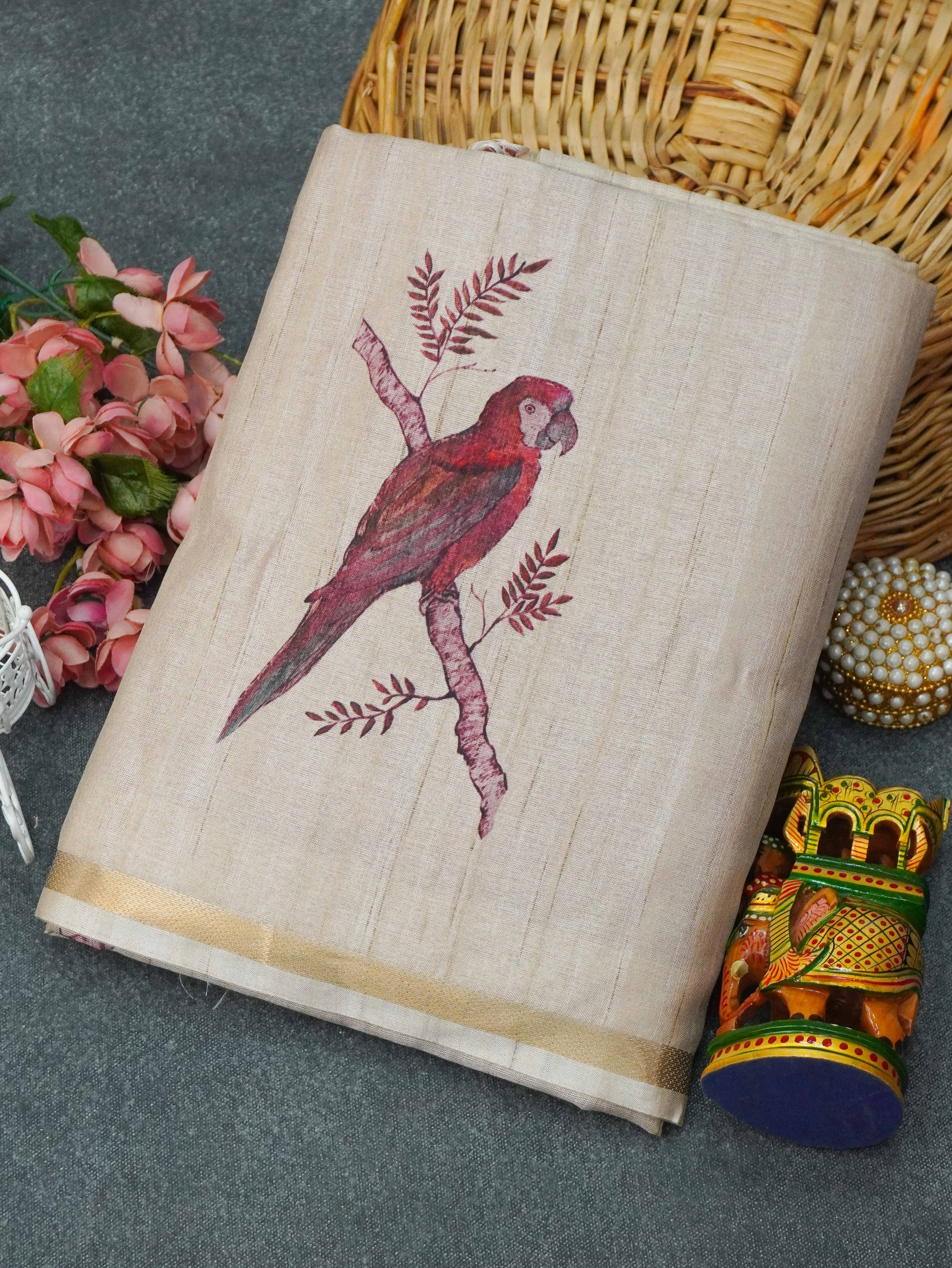 Printed Matka Saree | TTDS3389
