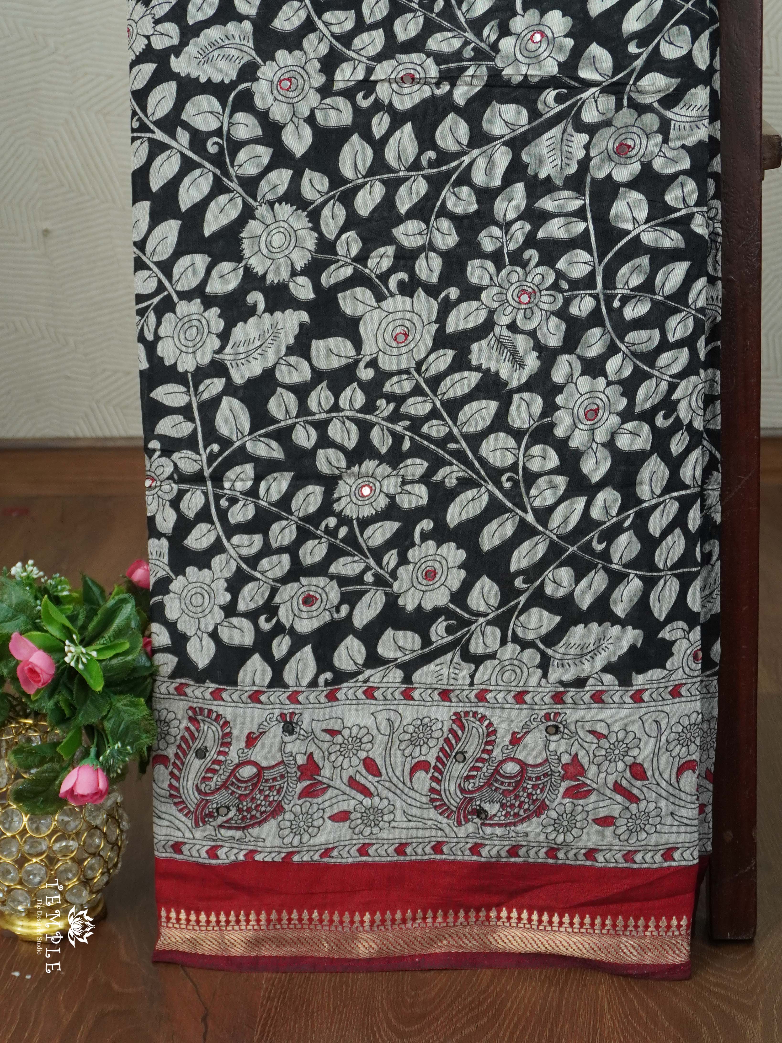 Mangalagiri Cotton Saree with Mirror Work | TTDS2438