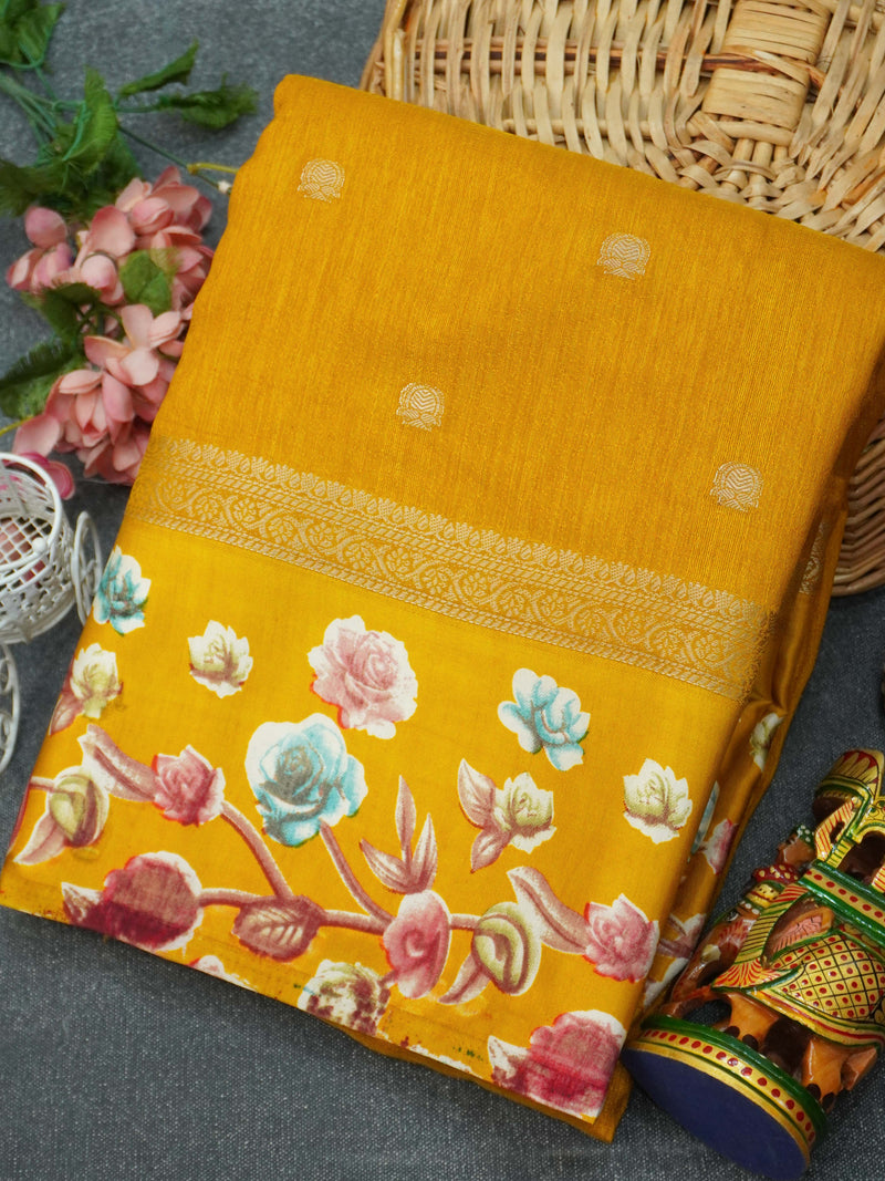 Fancy Saree With Satin Border | TTDS3361