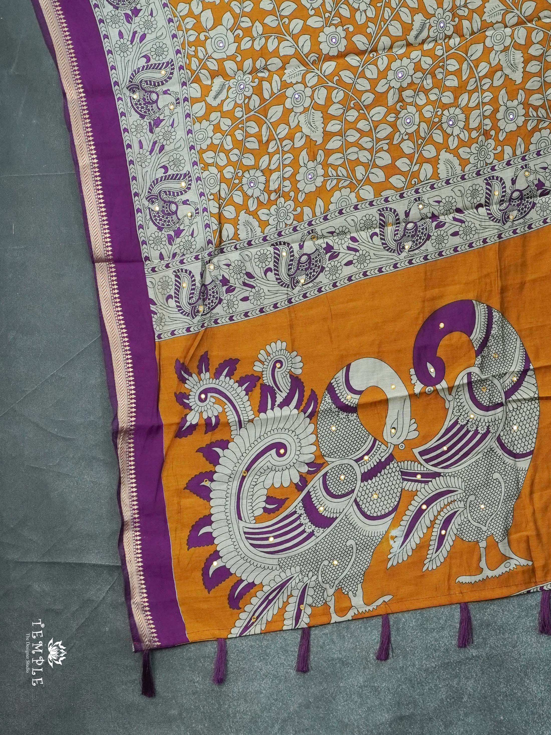 Mangalagiri Cotton Saree with Mirror Work | TTDS2438