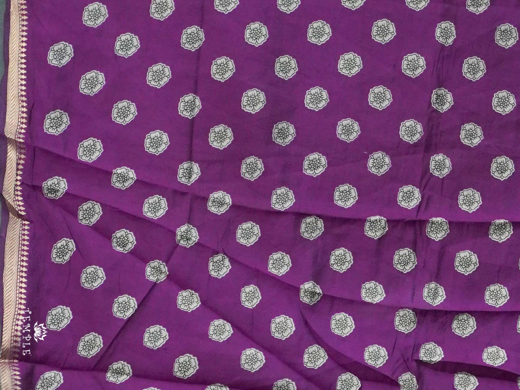 Mangalagiri Cotton Saree with Mirror Work | TTDS2438