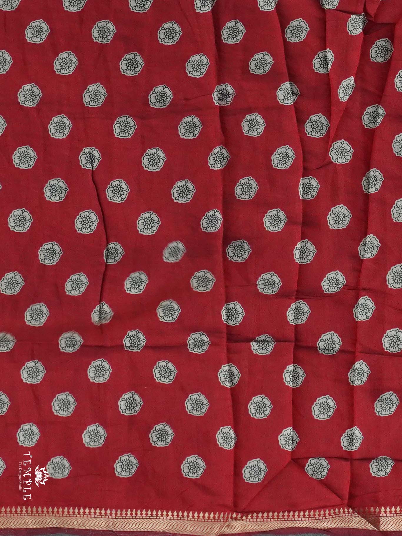 Mangalagiri Cotton Saree with Mirror Work | TTDS2438