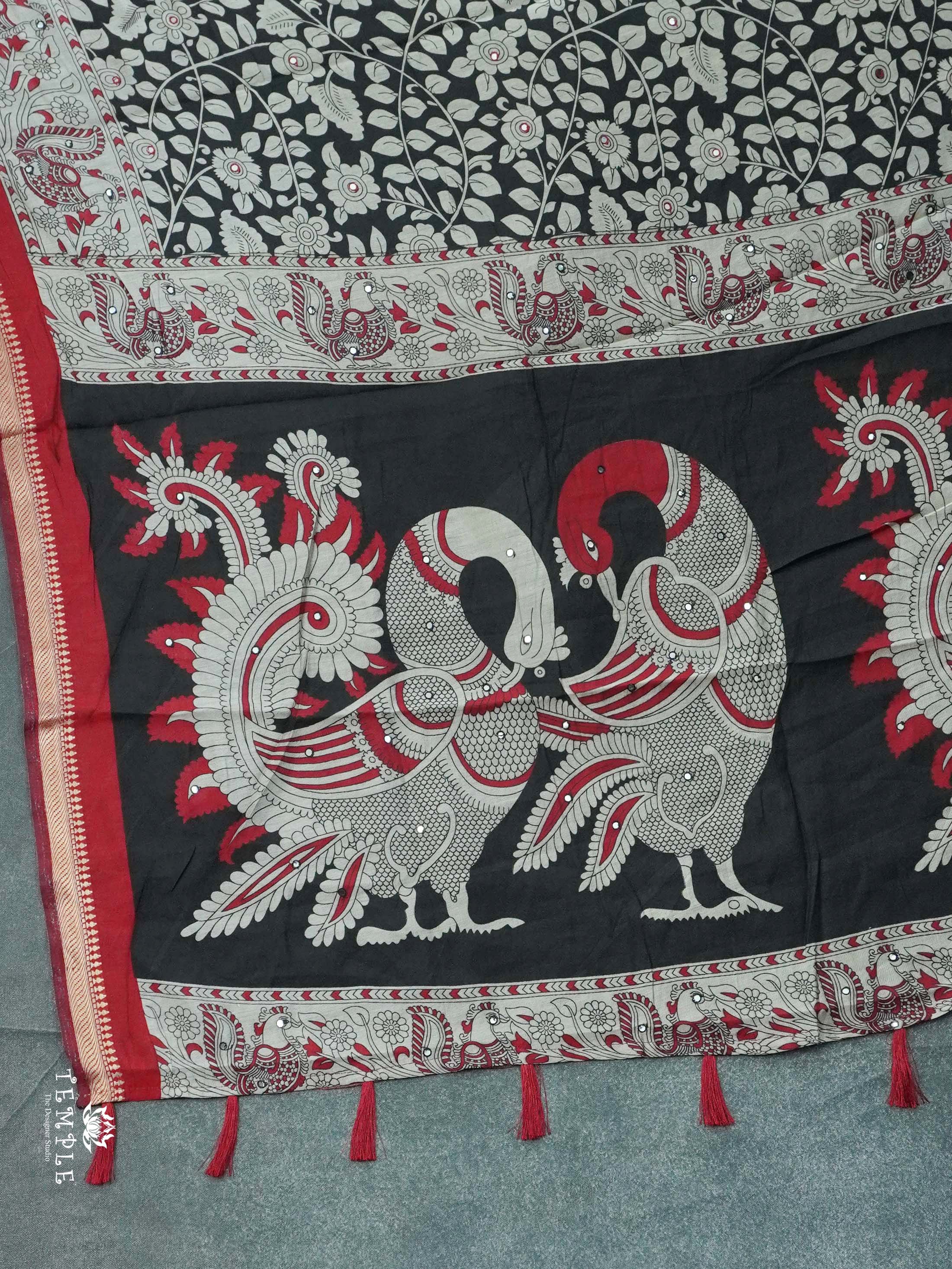 Mangalagiri Cotton Saree with Mirror Work | TTDS2438