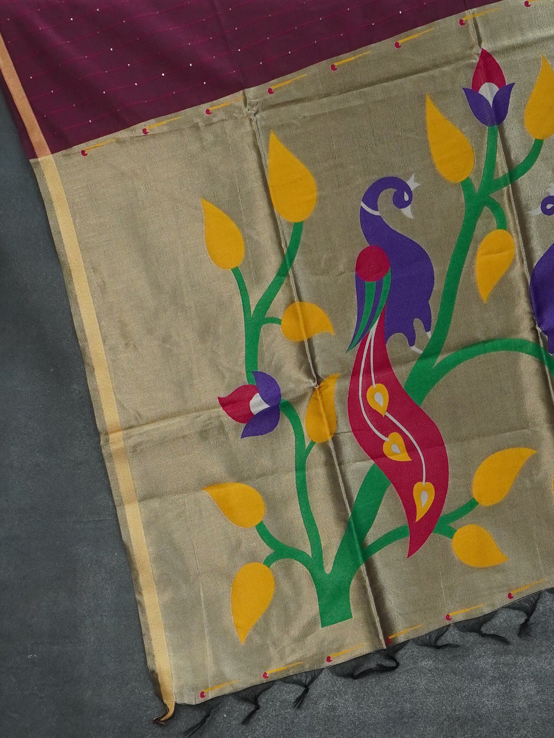 Chanderi Silk Saree | TTDS3360