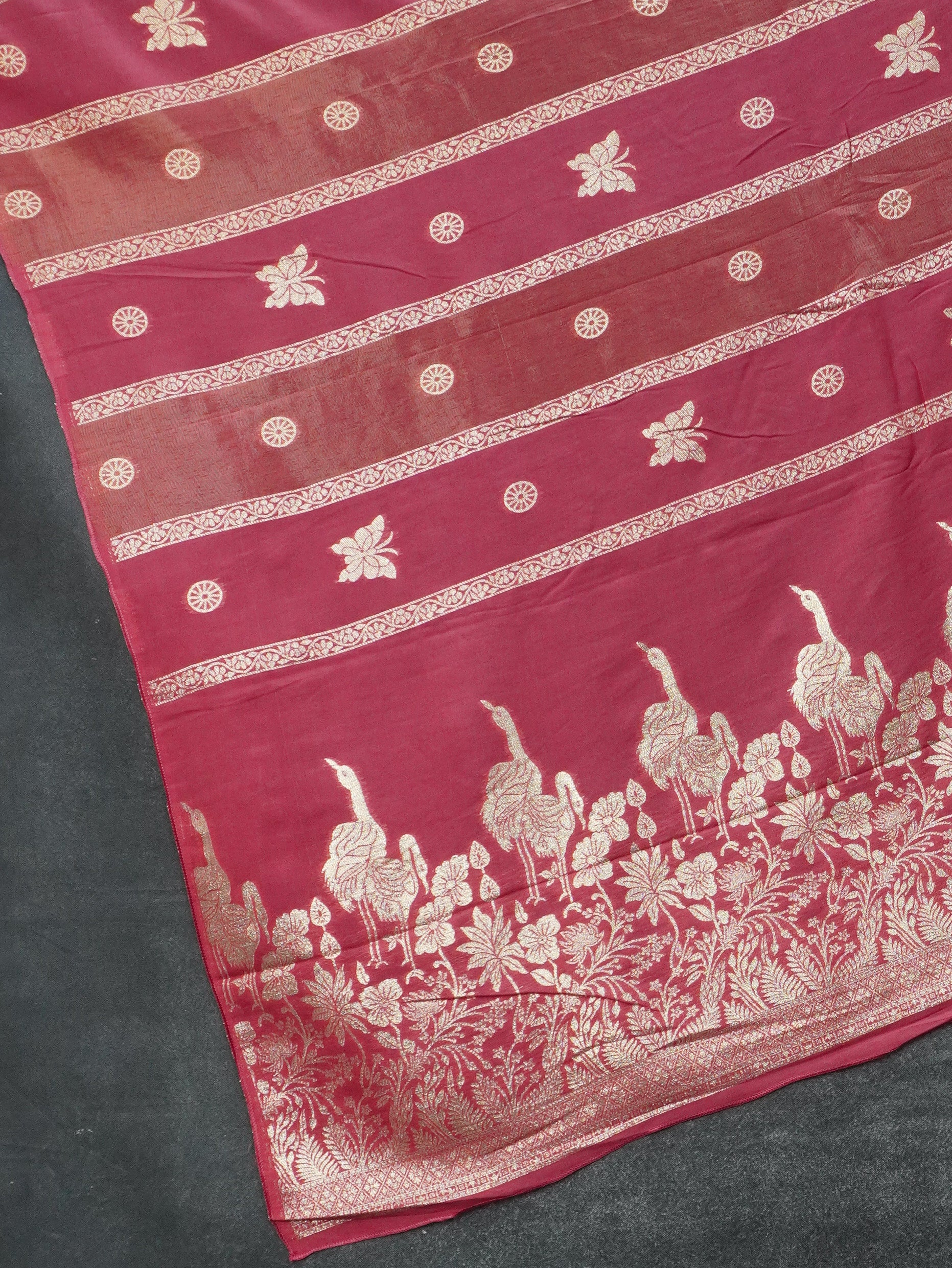 Viscose Georgette Saree | TTDS3162