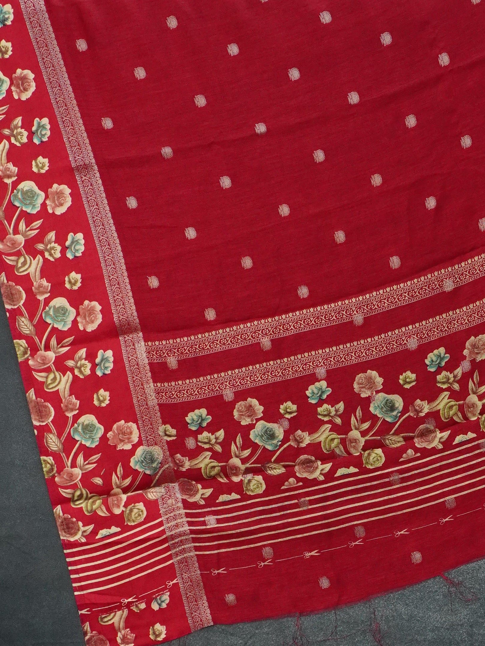 Fancy Saree With Satin Border | TTDS3361
