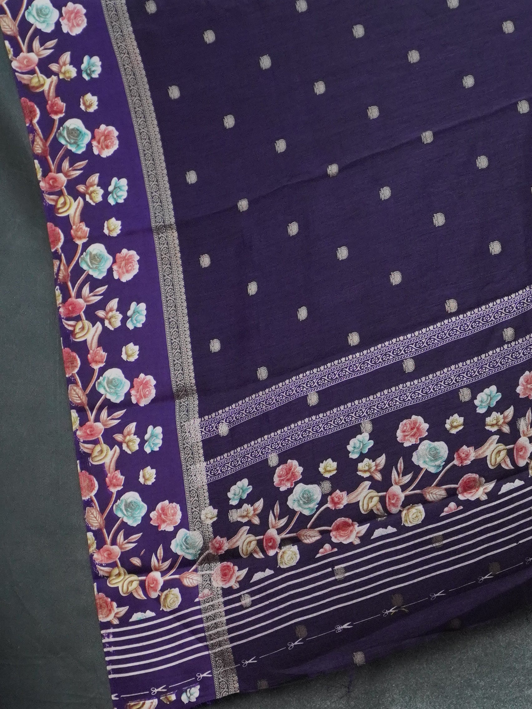 Fancy Saree With Satin Border | TTDS3361