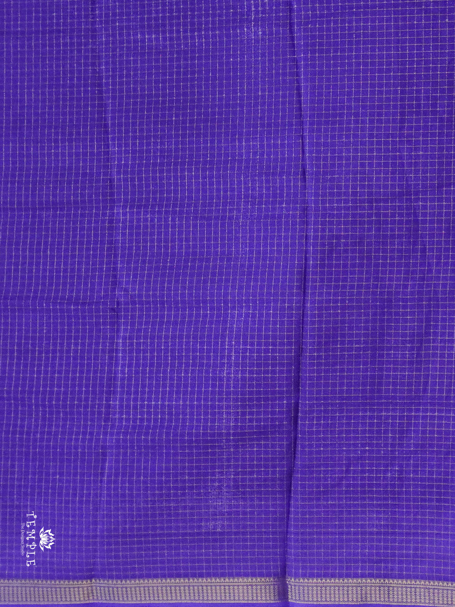 Checked Pattern Georgette Saree | TTDS2943