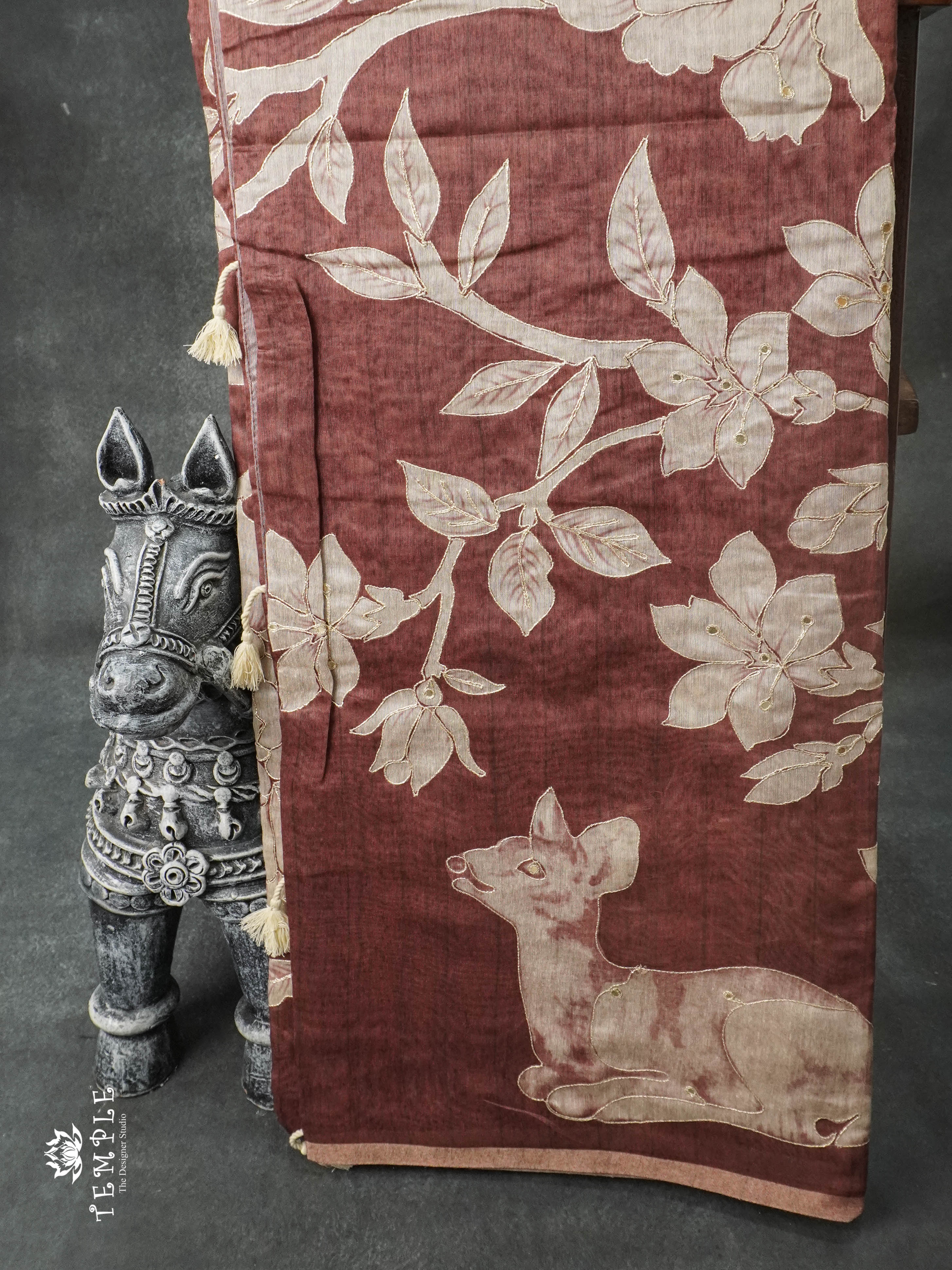 Printed Chanderi Silk Saree | TTDS900