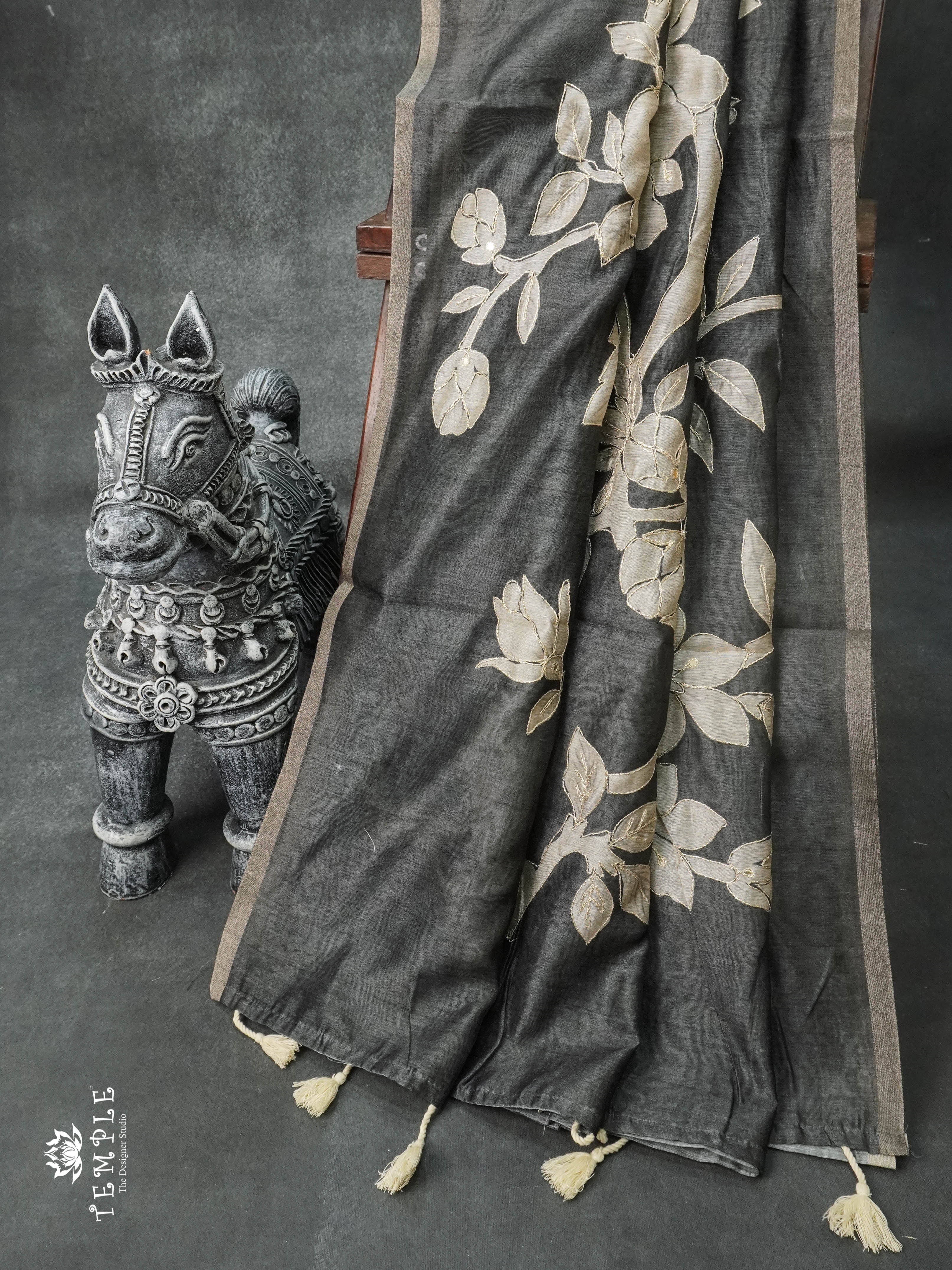 Printed Chanderi Silk Saree | TTDS900