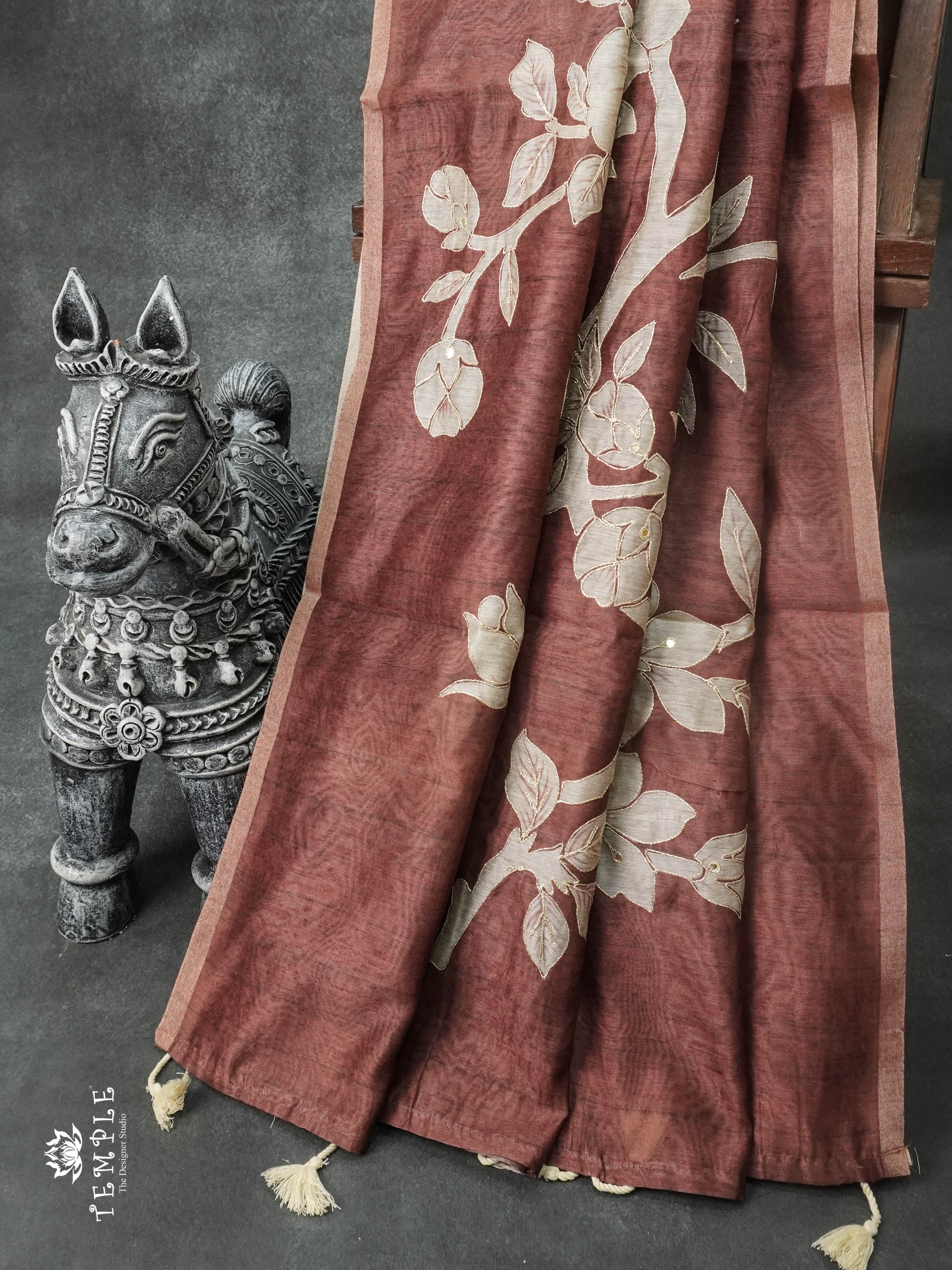 Printed Chanderi Silk Saree | TTDS900