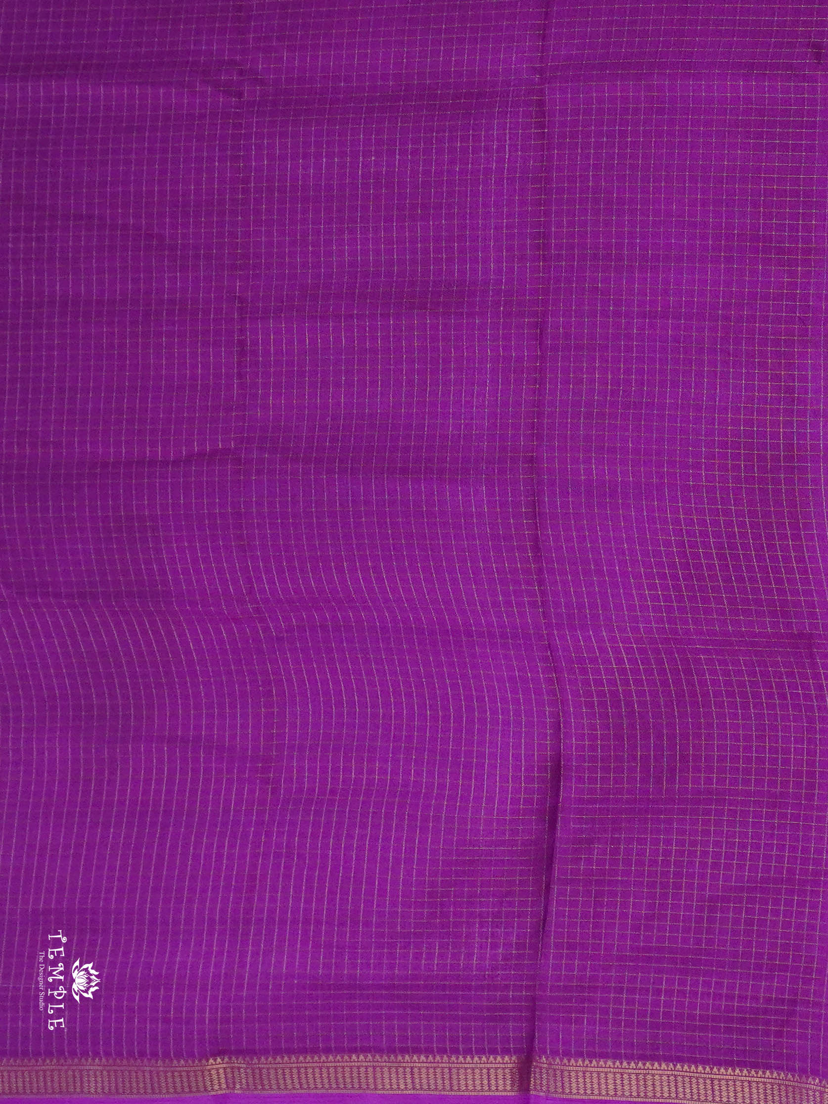 Checked Pattern Georgette Saree | TTDS2943