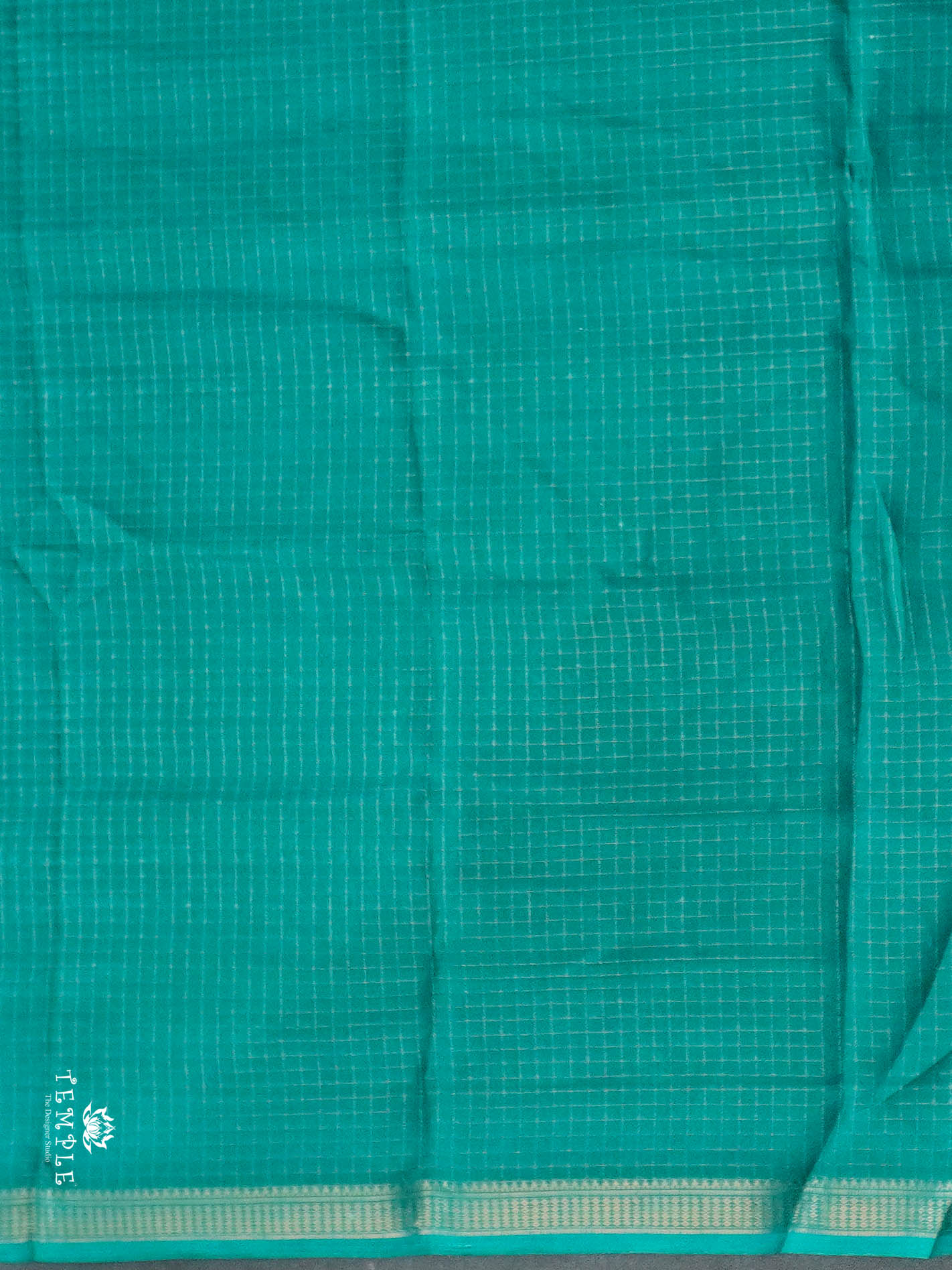 Checked Pattern Georgette Saree | TTDS2943