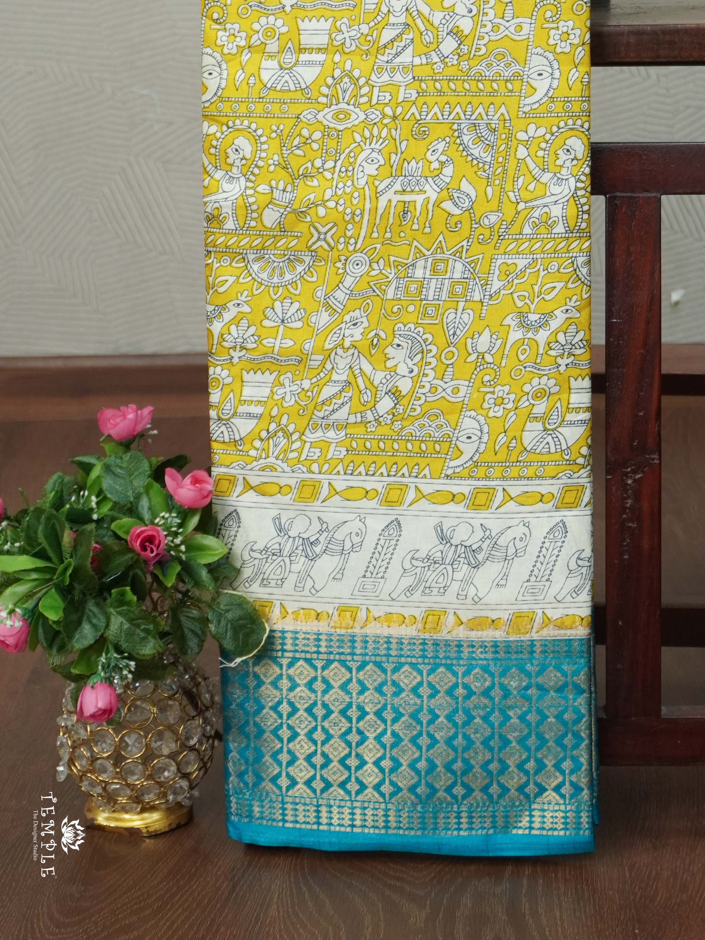 Printed Dola Silk Saree | TTDS2436