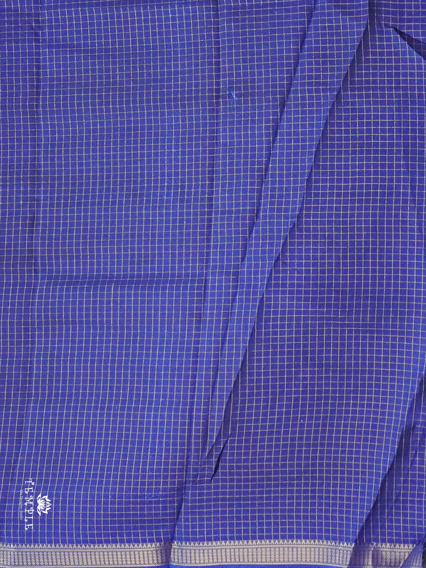 Checked Pattern Georgette Saree | TTDS2943