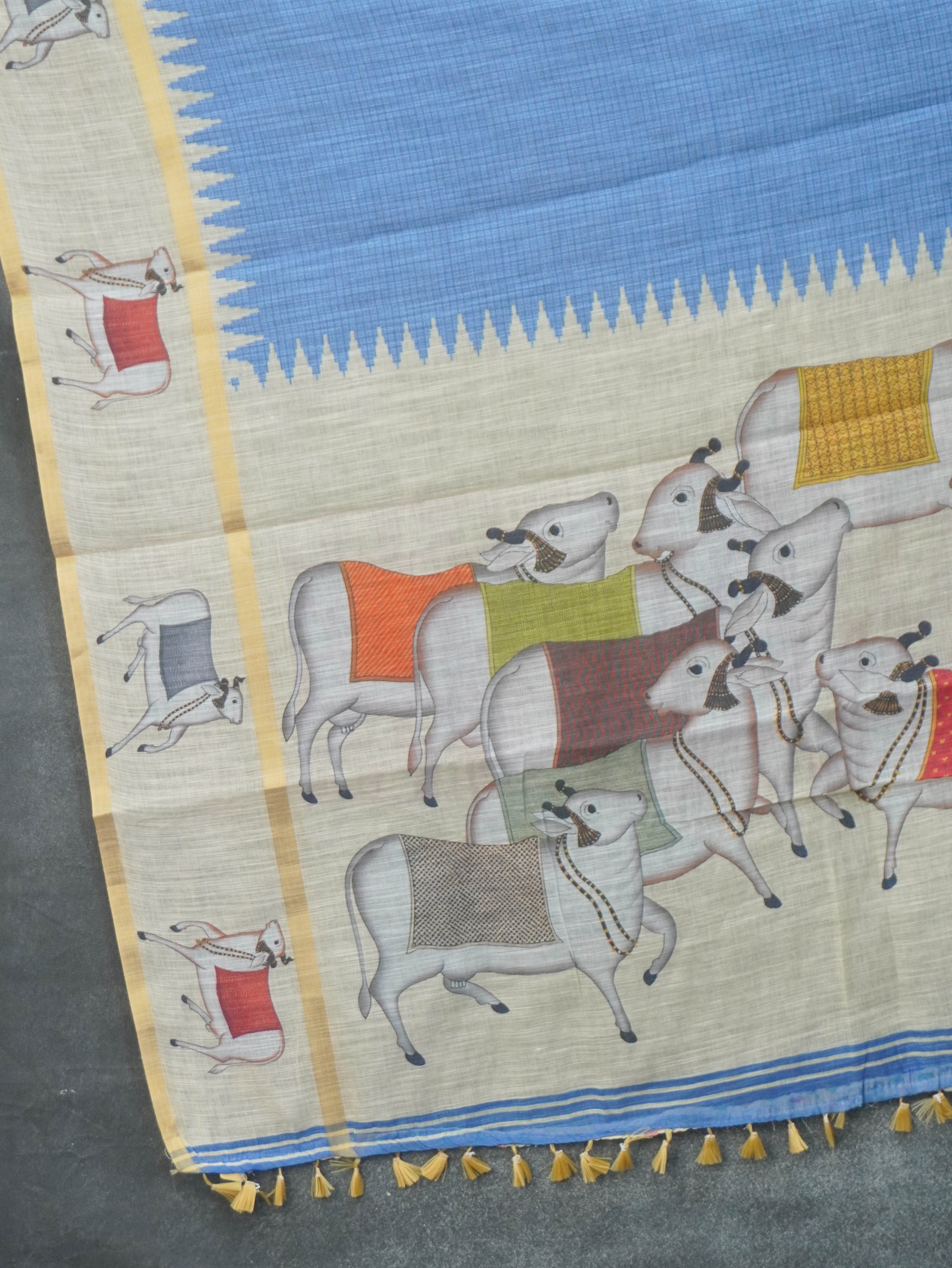 Linen Cotton Saree | TTDS3368