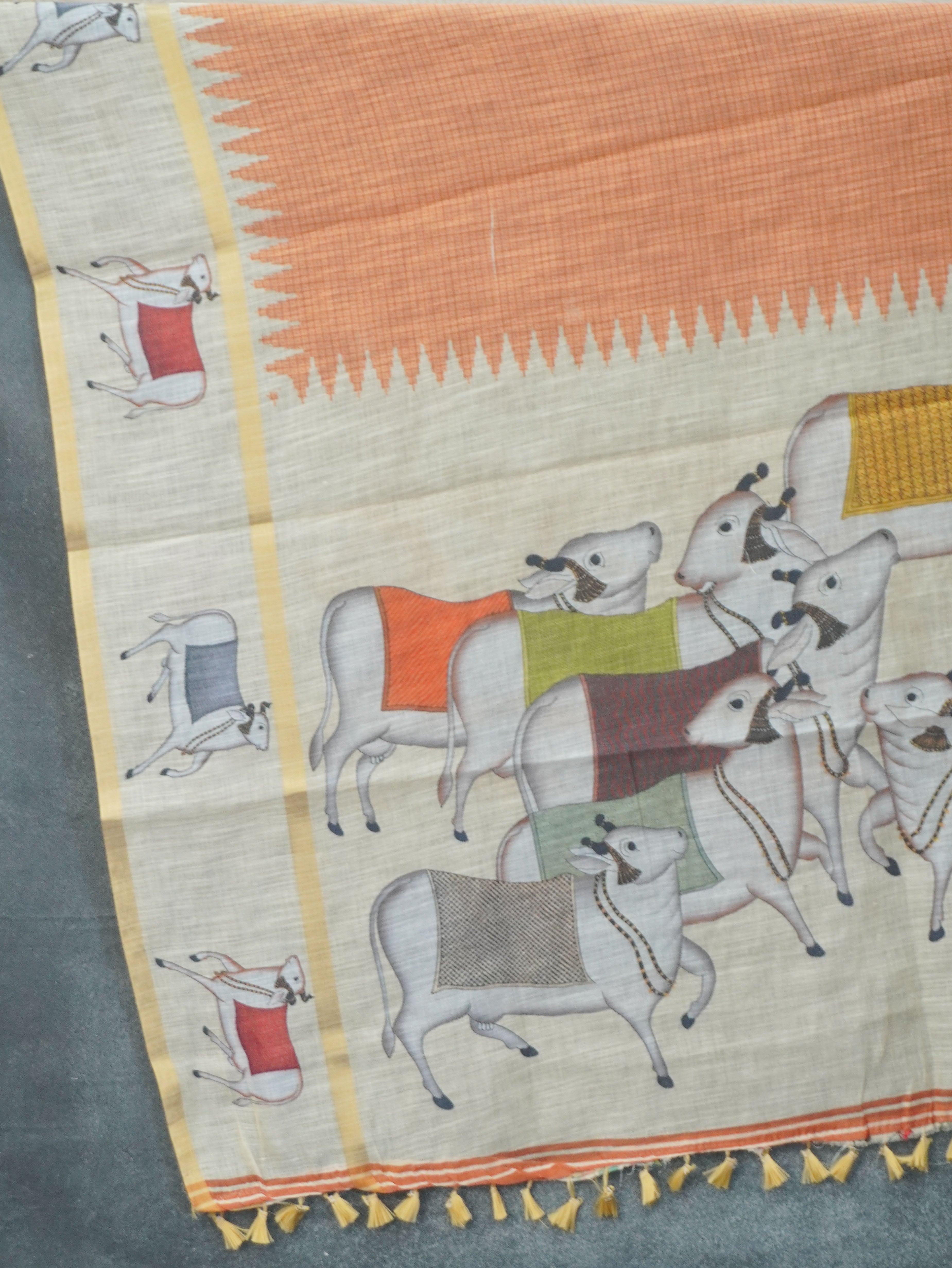 Linen Cotton Saree | TTDS3368