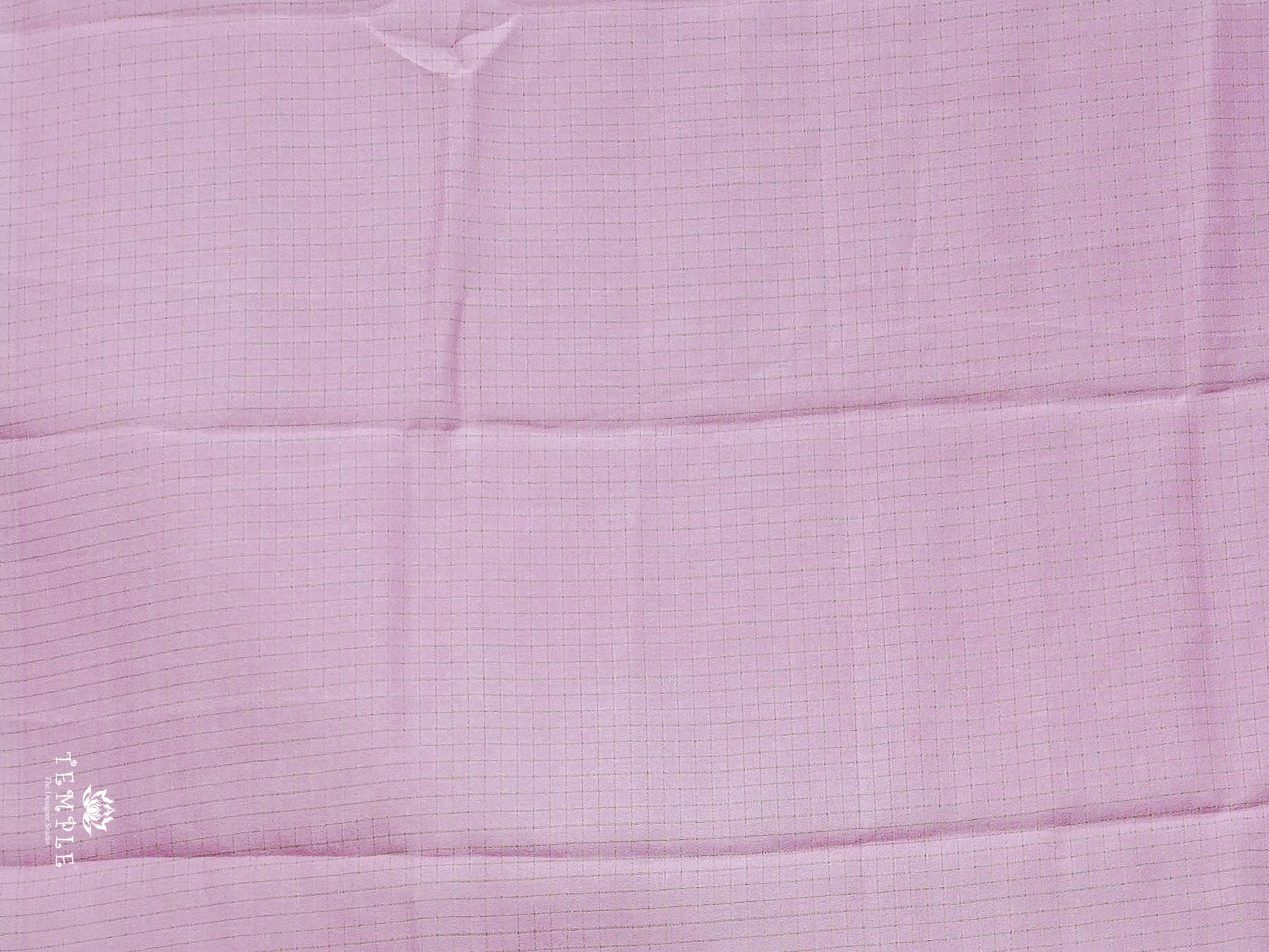 Checked Pattern Georgette Saree | TTDS2943