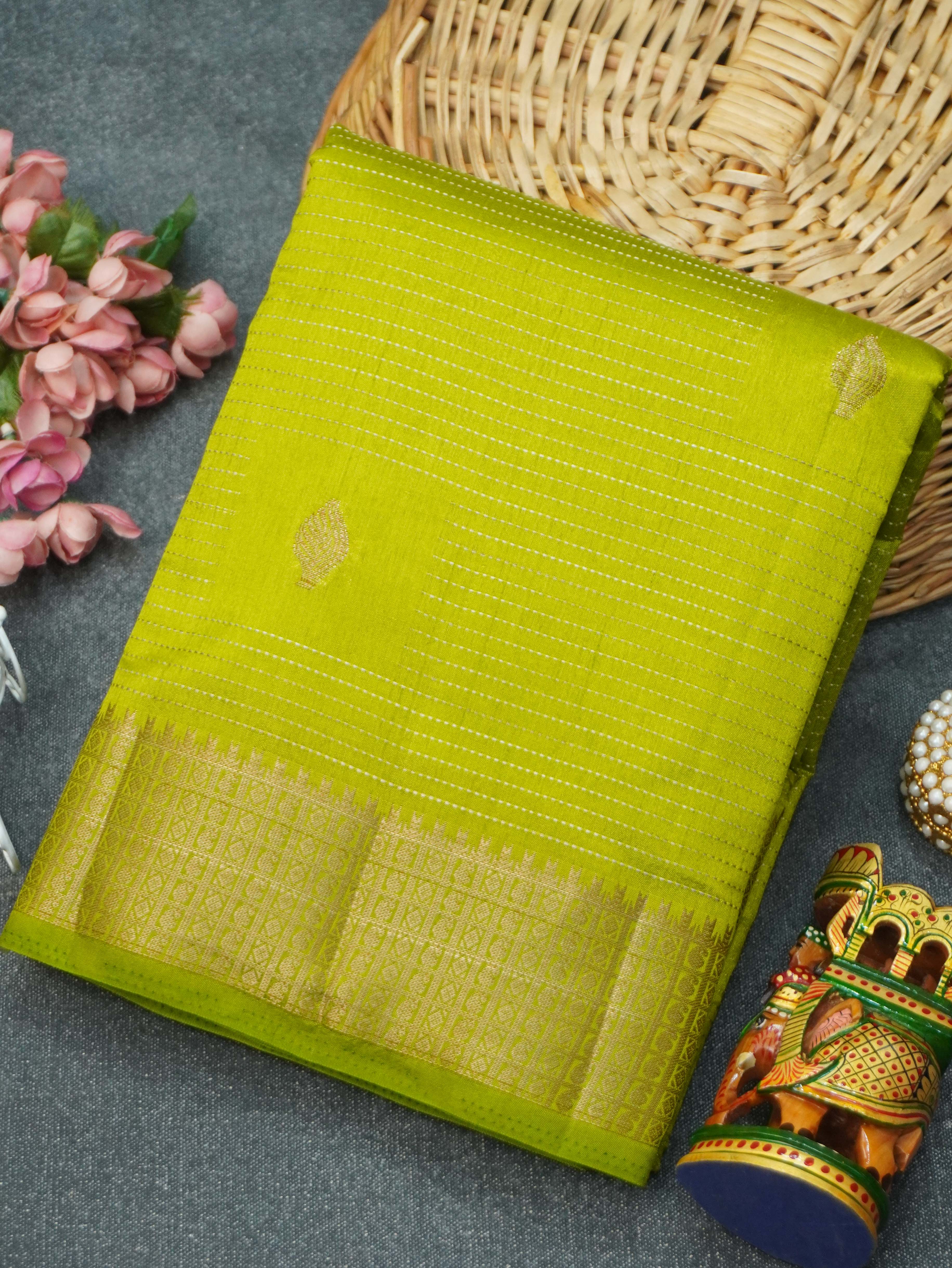 Semi Tussar Silk Saree | TTDS3369
