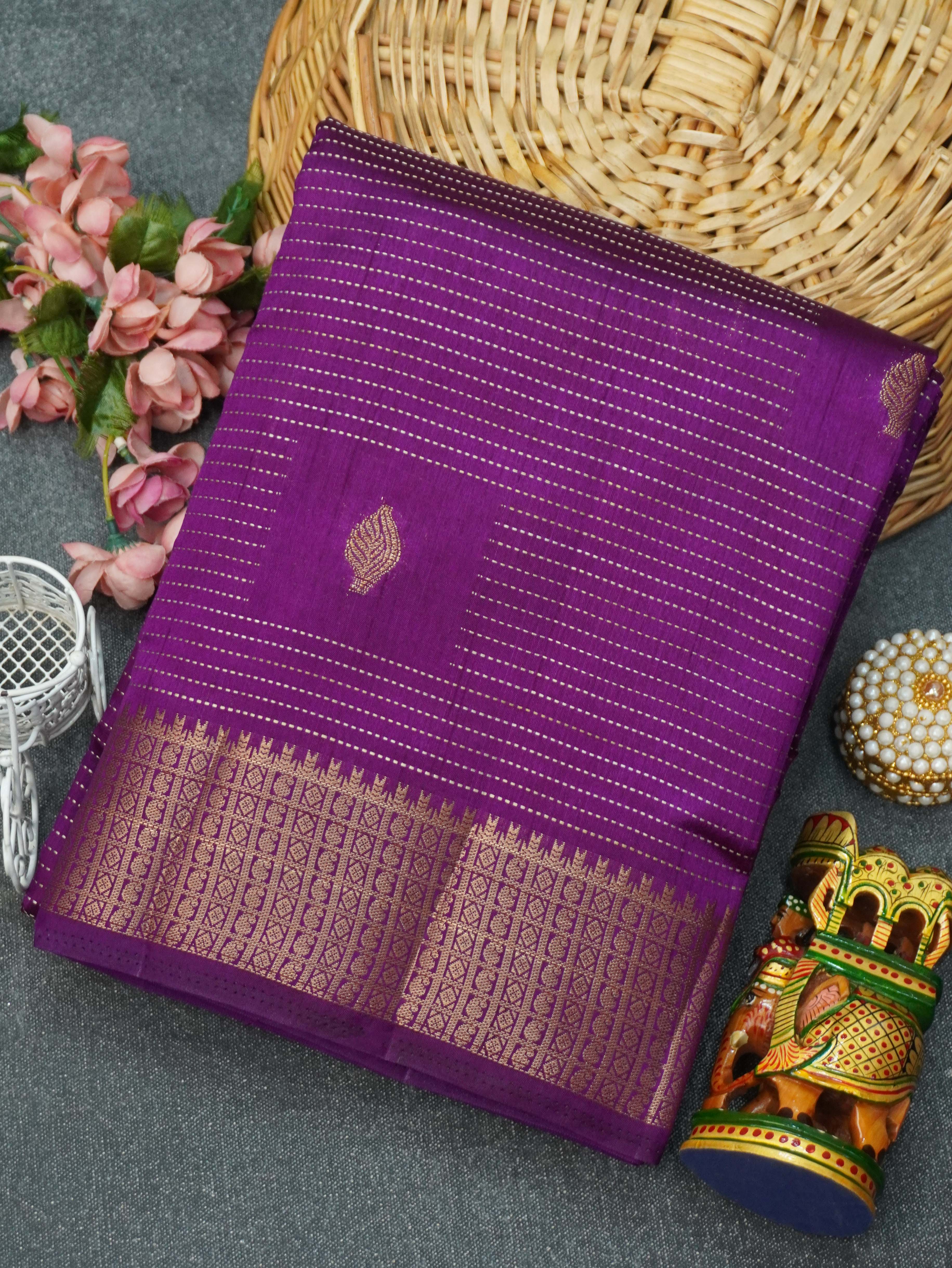 Semi Tussar Silk Saree | TTDS3369