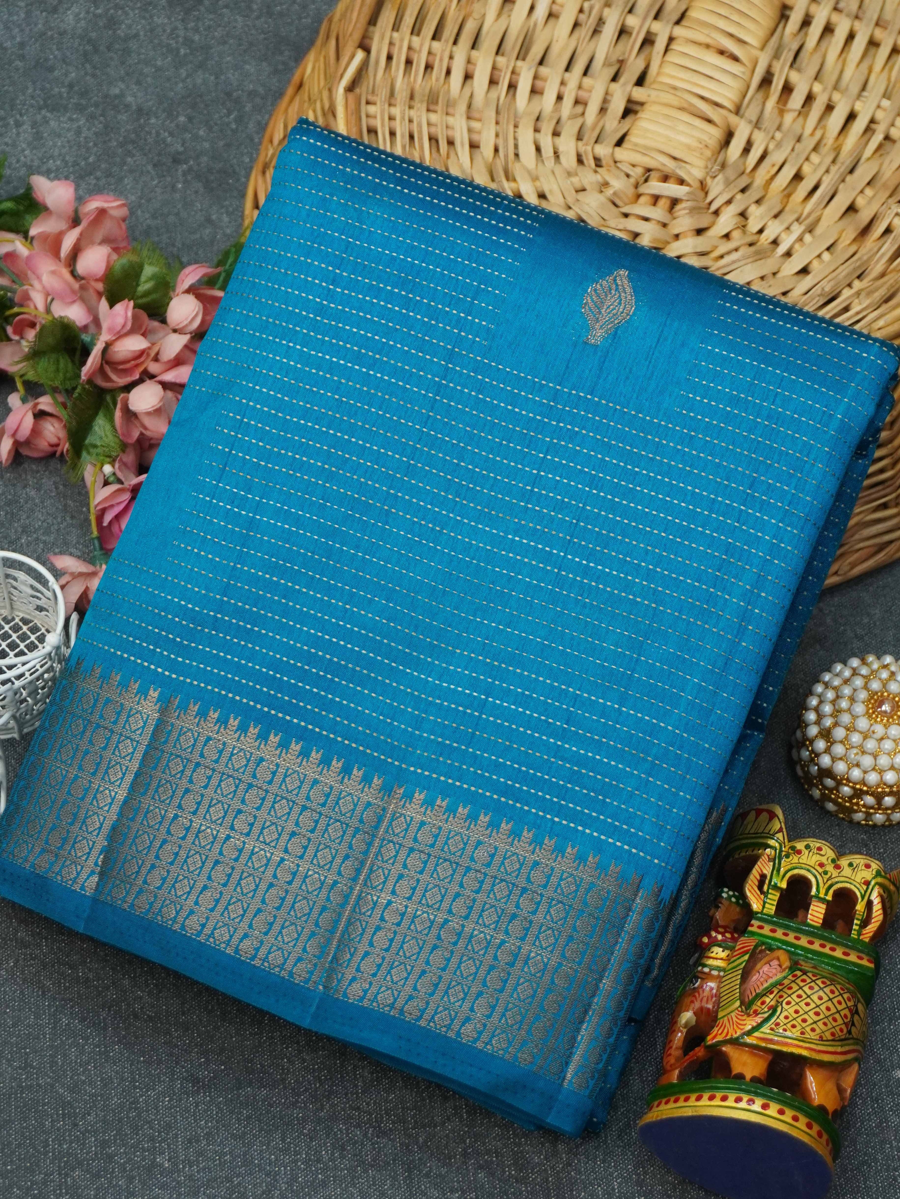 Semi Tussar Silk Saree | TTDS3369