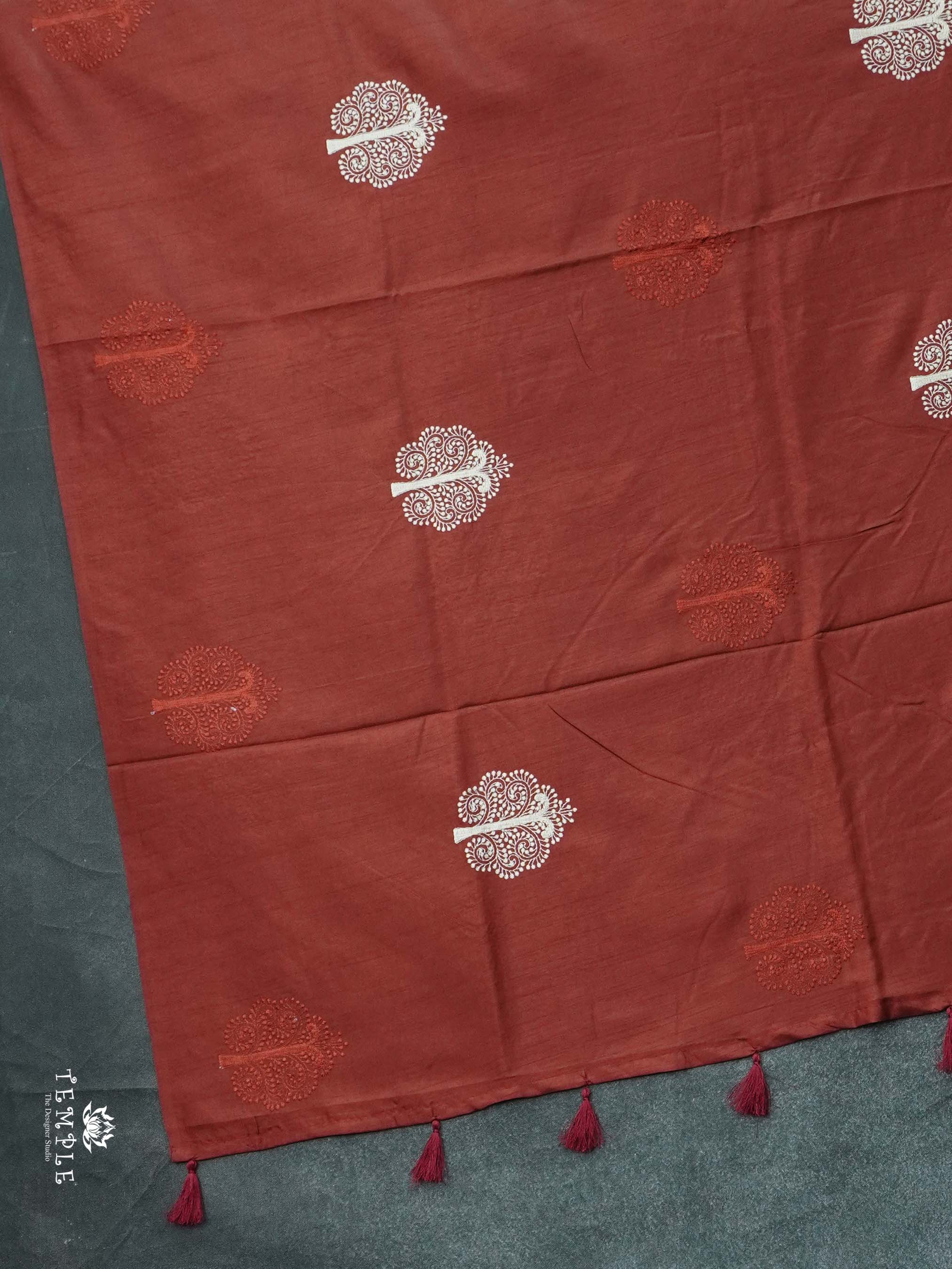 Matka Silk Saree With Thread Work | TTDS2452